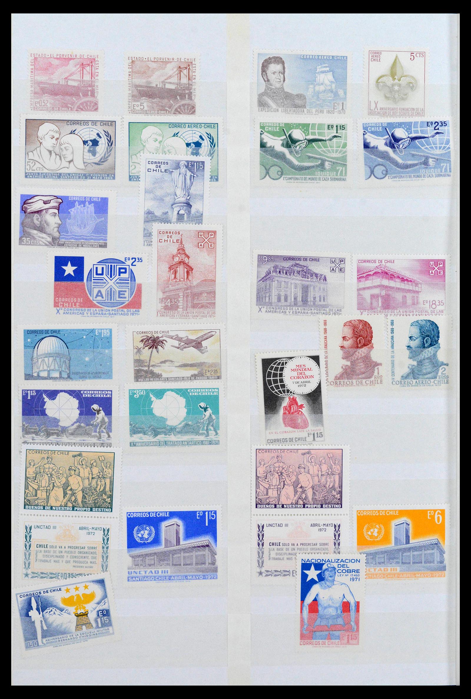 38971 0006 - Stamp collection 38971 Chile 1923-2008.