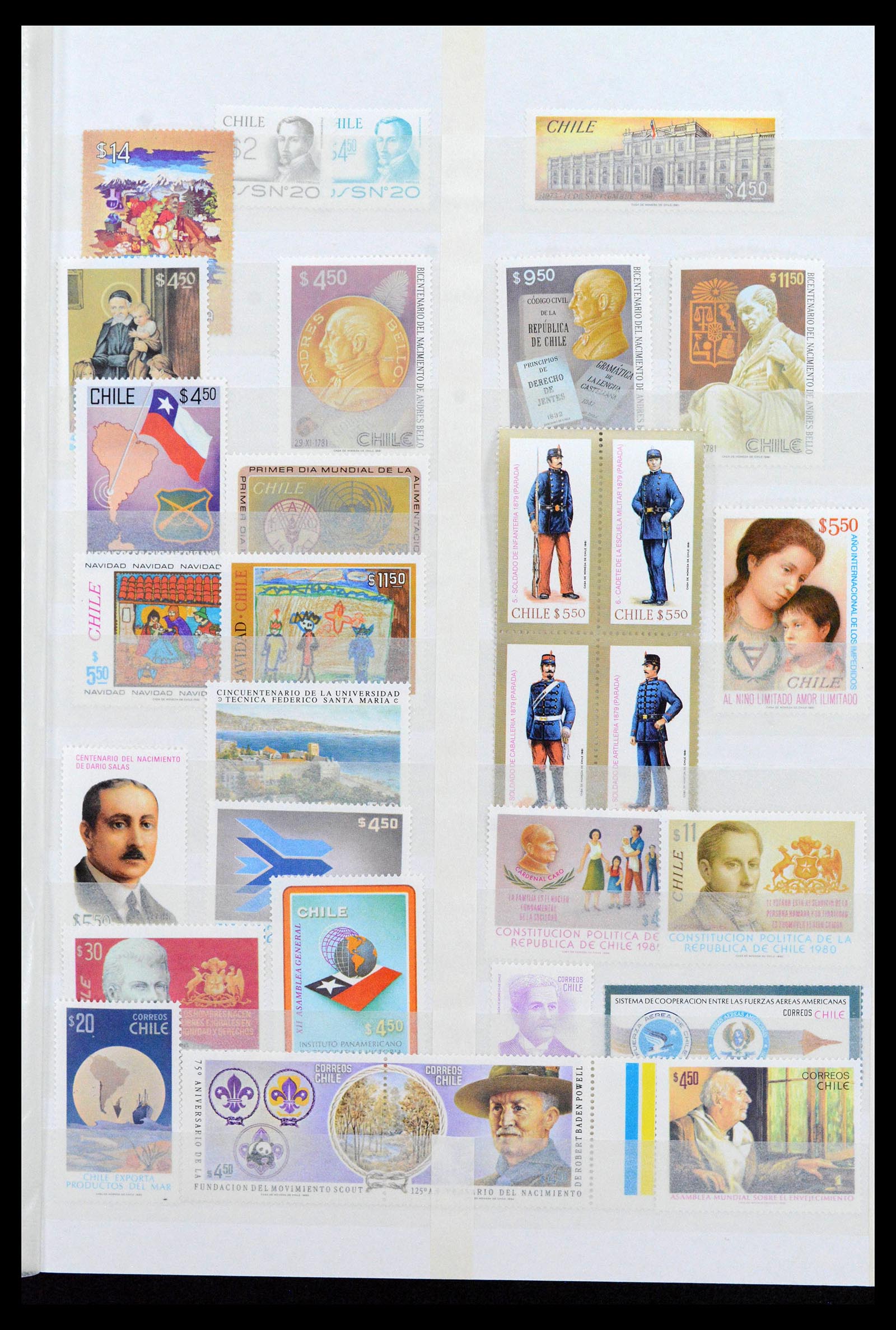38971 0013 - Stamp collection 38971 Chile 1923-2008.