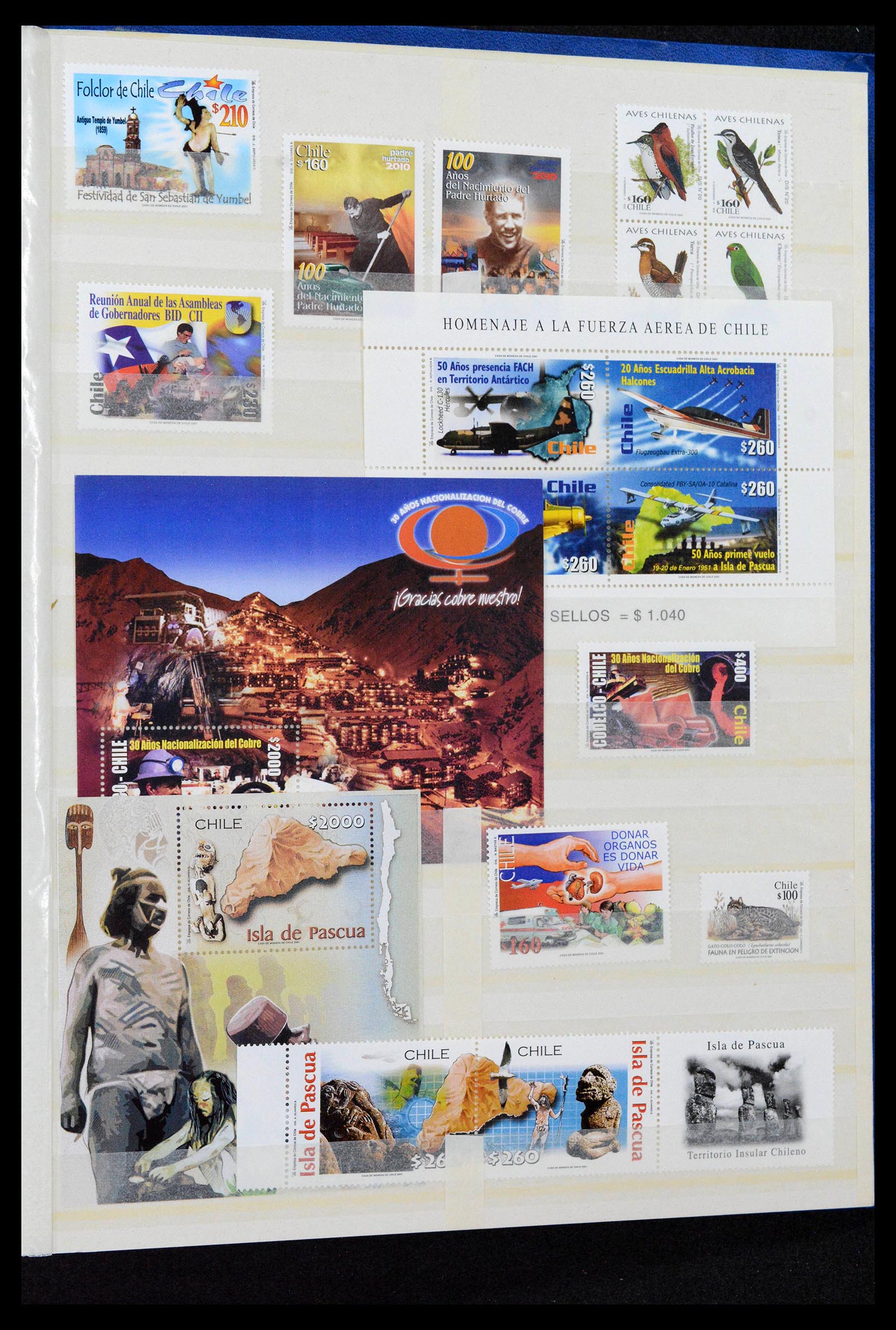 38971 0051 - Stamp collection 38971 Chile 1923-2008.