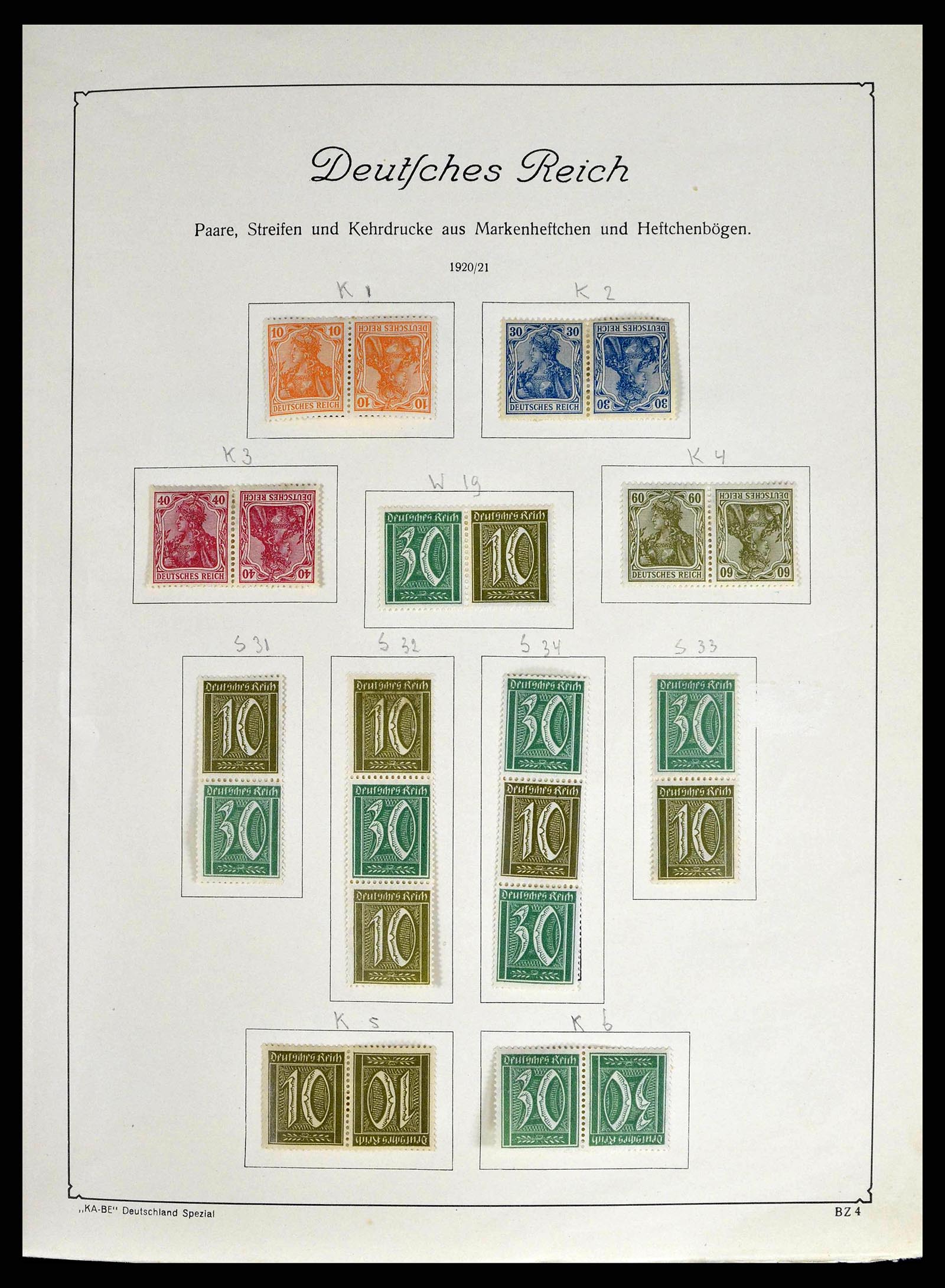 38984 0007 - Stamp collection 38984 German Reich combinations 1913-1940.