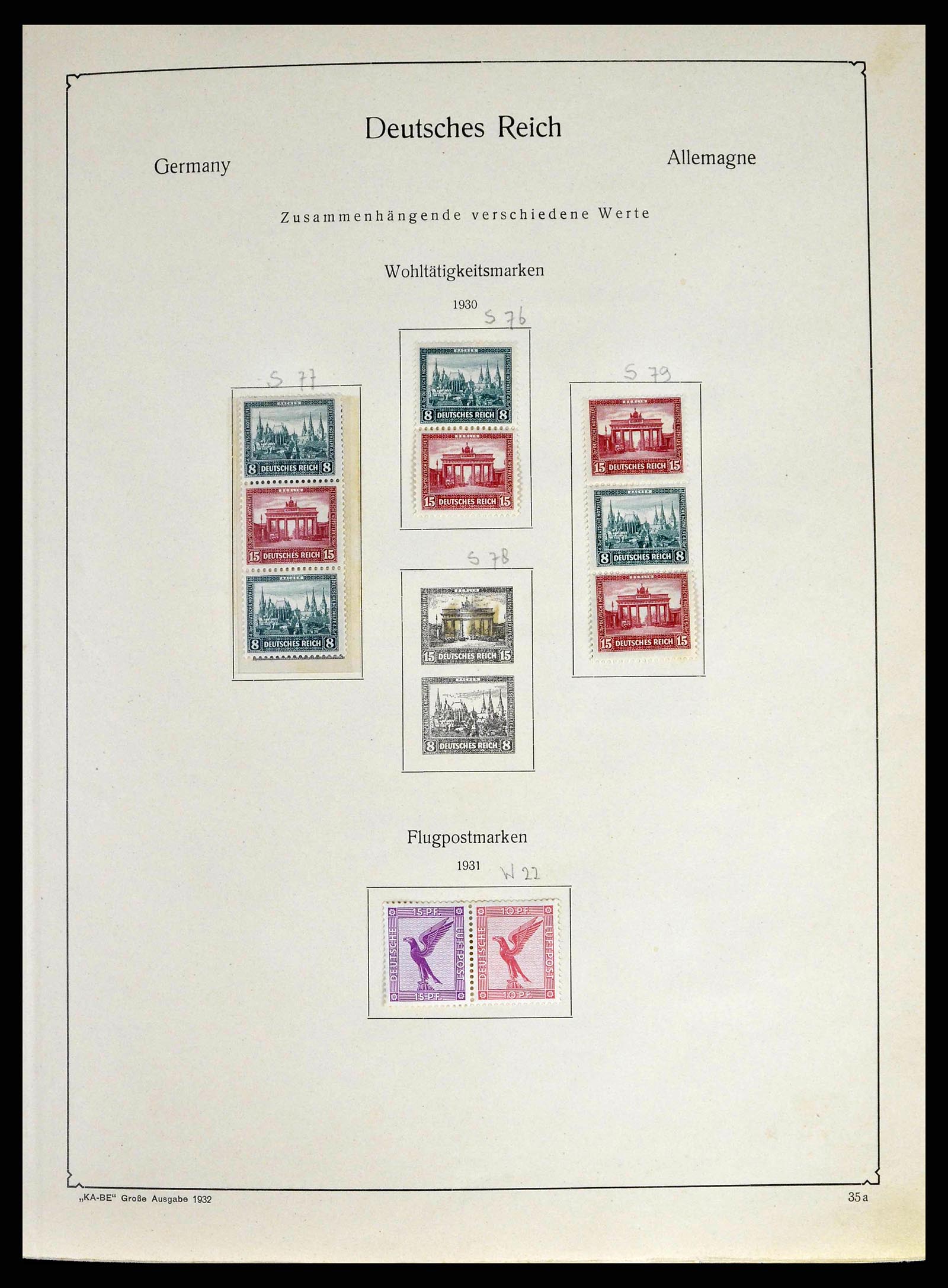 38984 0009 - Postzegelverzameling 38984 Duitse Rijk combinaties 1913-1940.