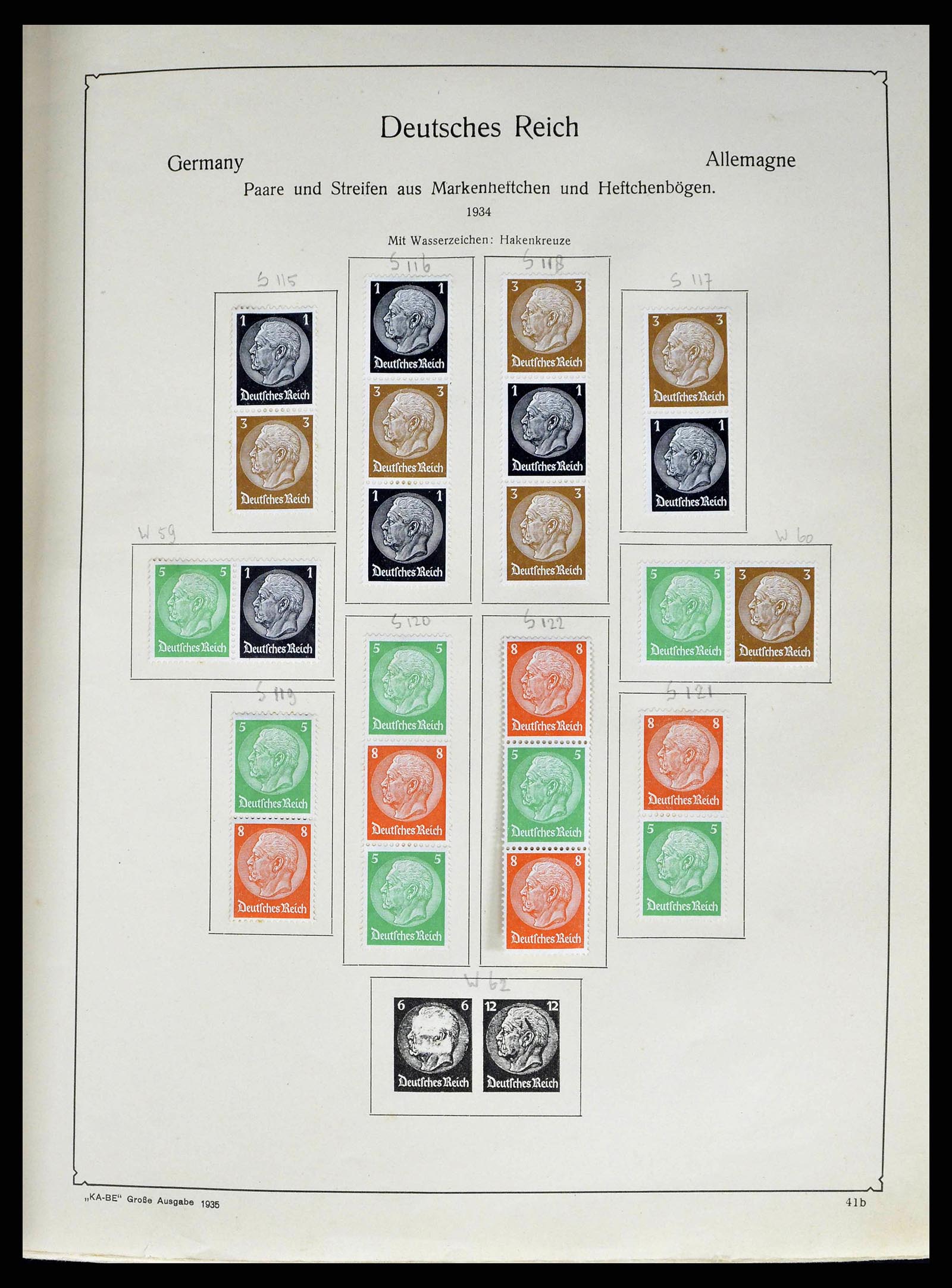 38984 0019 - Stamp collection 38984 German Reich combinations 1913-1940.
