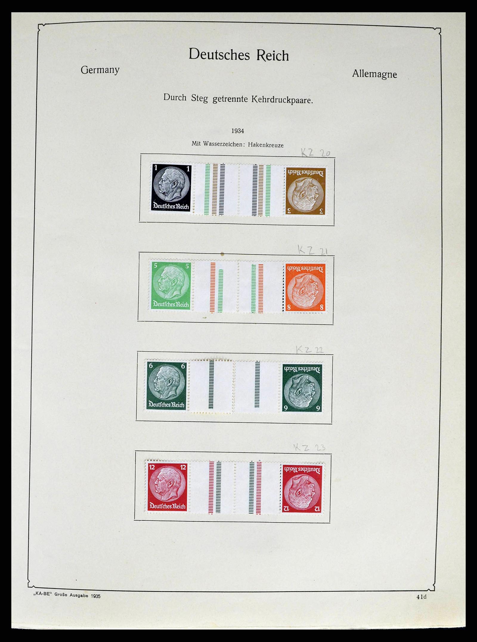38984 0021 - Postzegelverzameling 38984 Duitse Rijk combinaties 1913-1940.