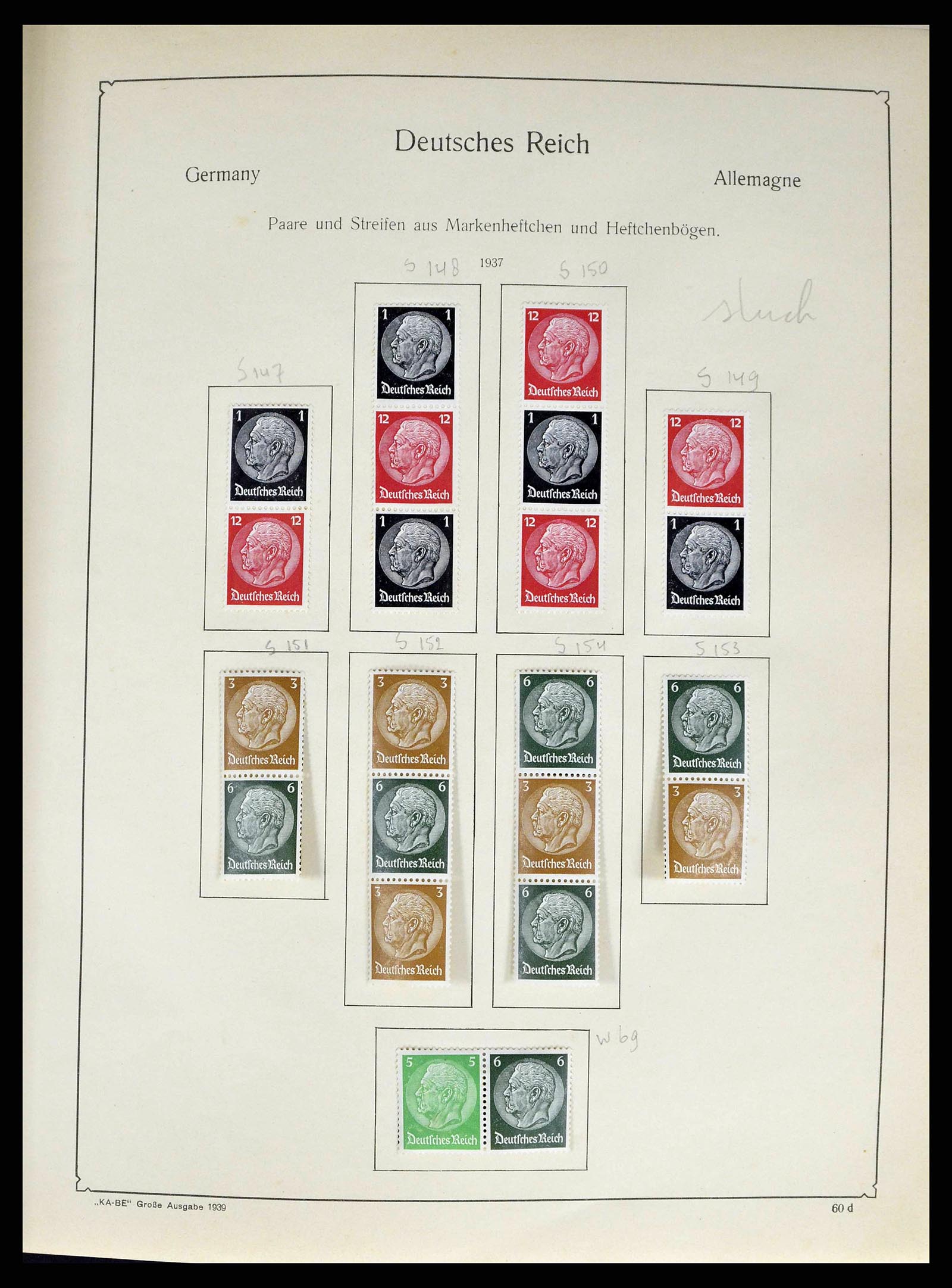 38984 0026 - Postzegelverzameling 38984 Duitse Rijk combinaties 1913-1940.