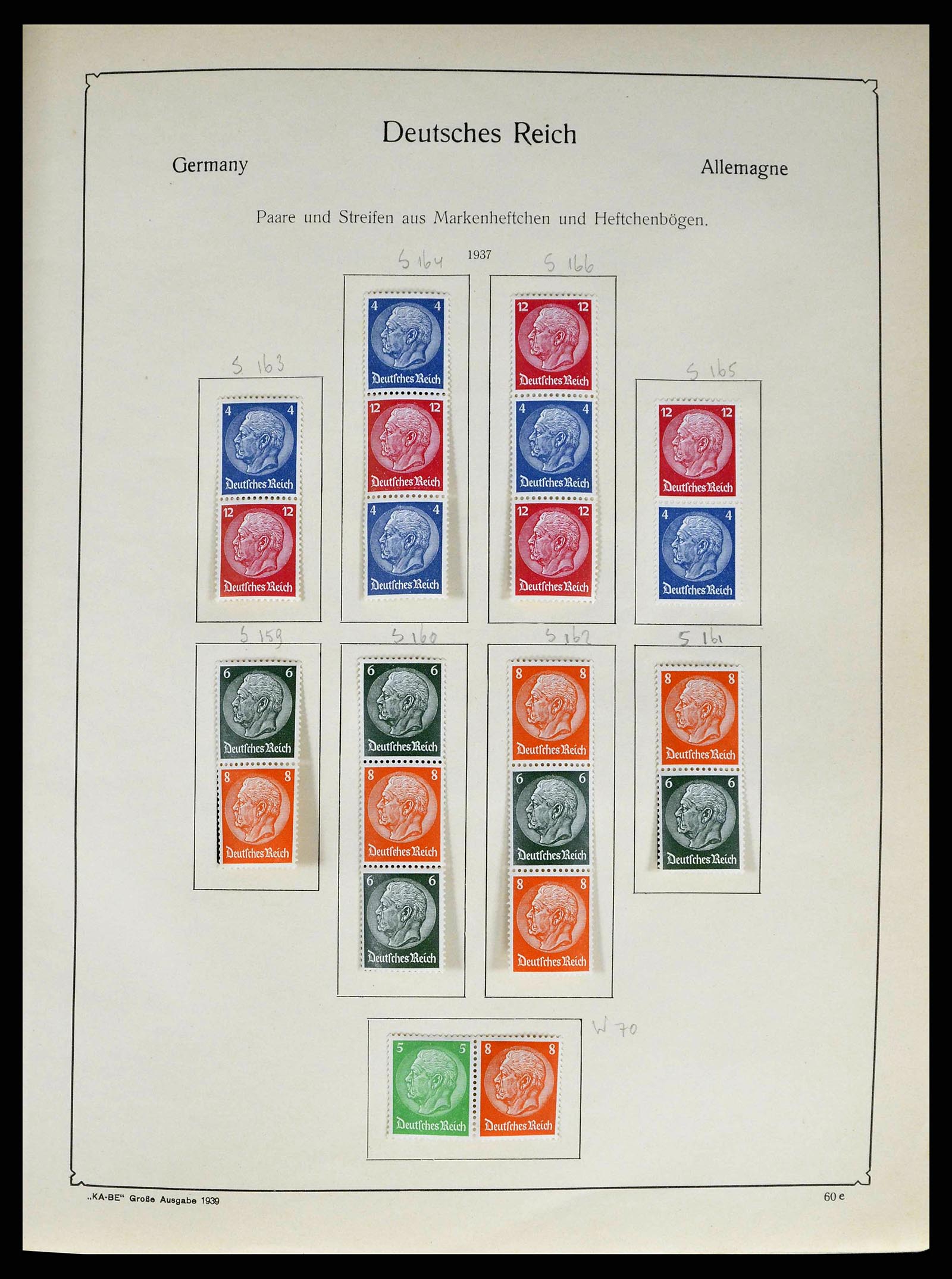 38984 0027 - Stamp collection 38984 German Reich combinations 1913-1940.