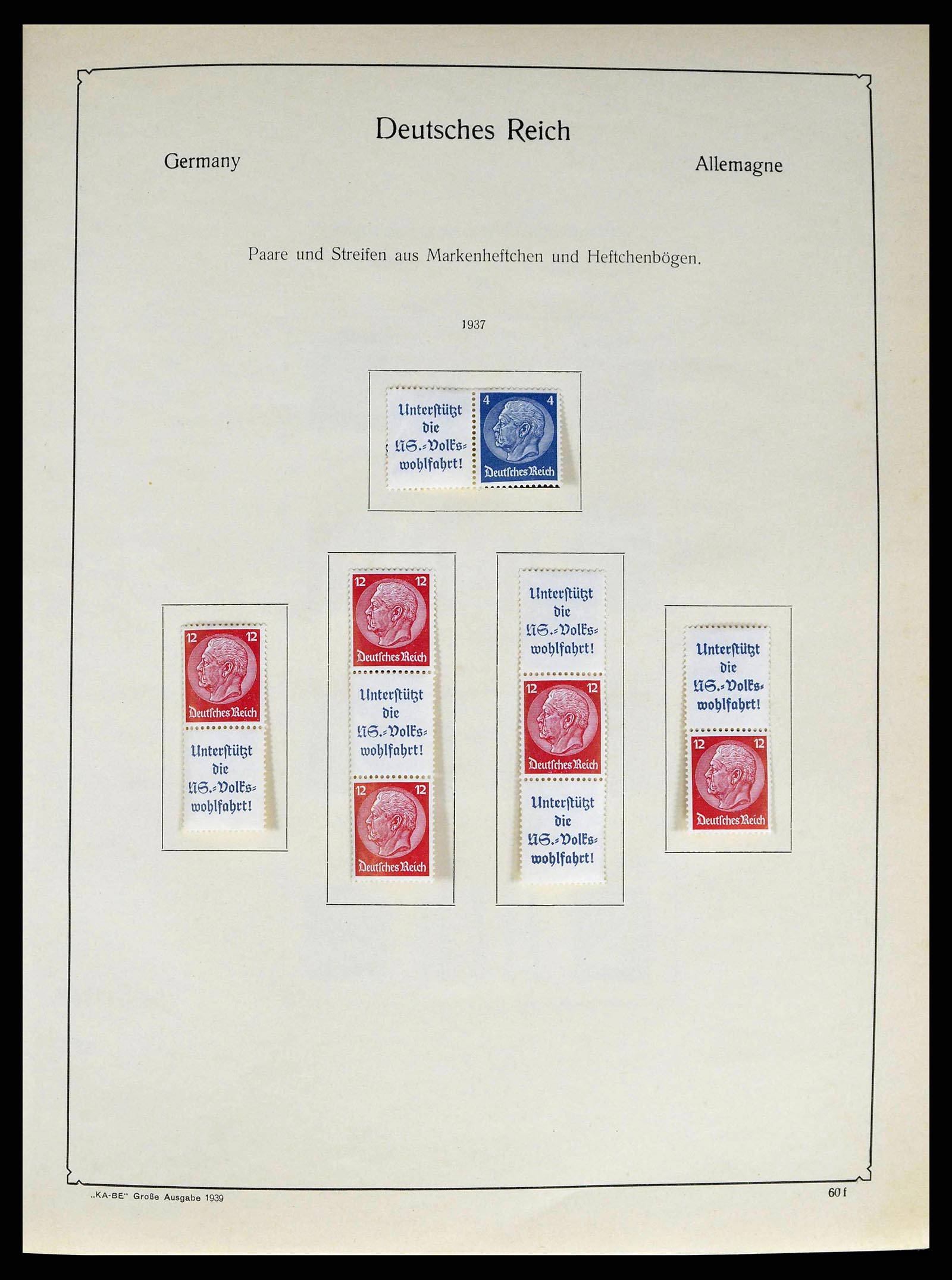 38984 0028 - Postzegelverzameling 38984 Duitse Rijk combinaties 1913-1940.