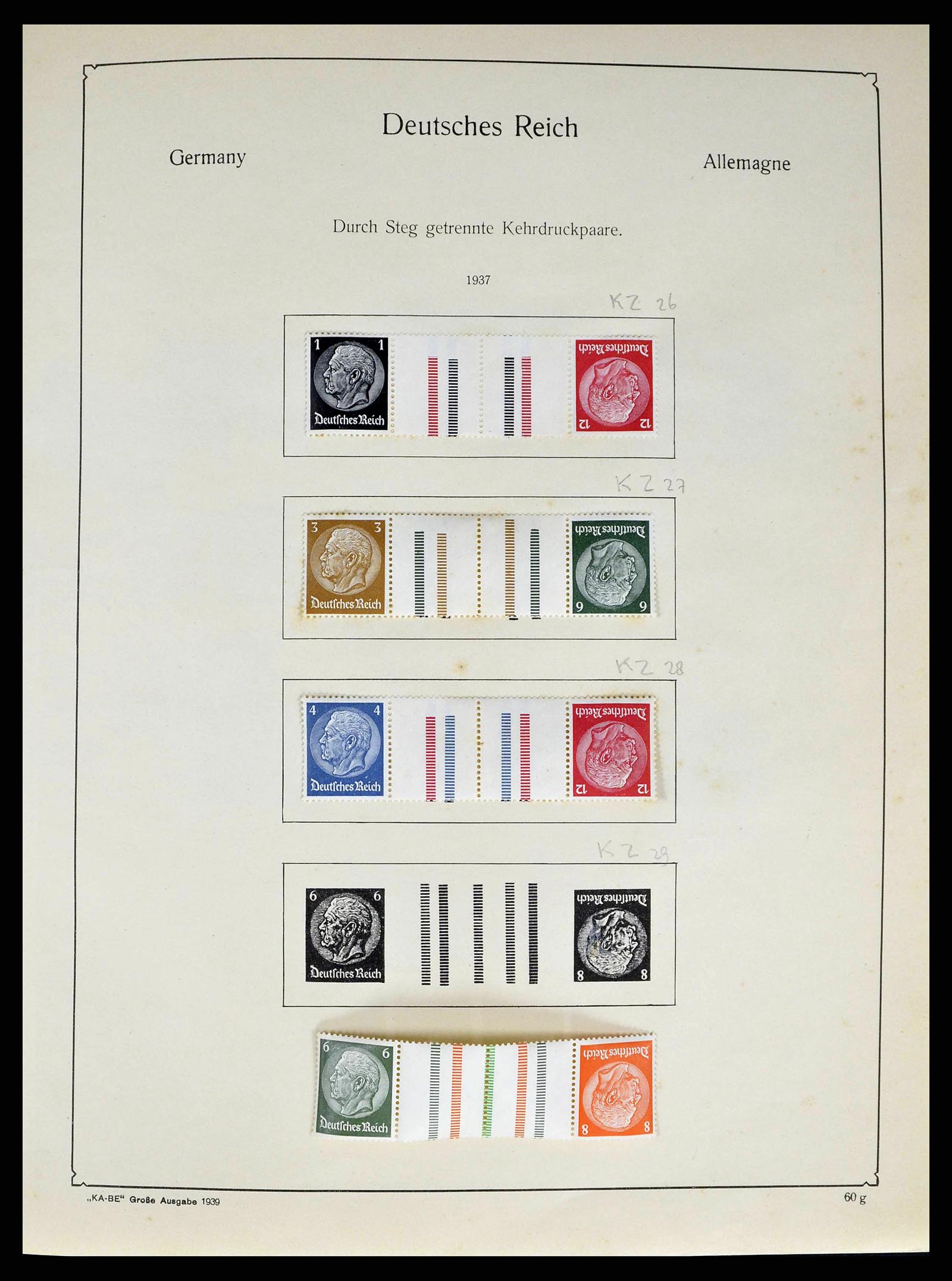 38984 0029 - Postzegelverzameling 38984 Duitse Rijk combinaties 1913-1940.