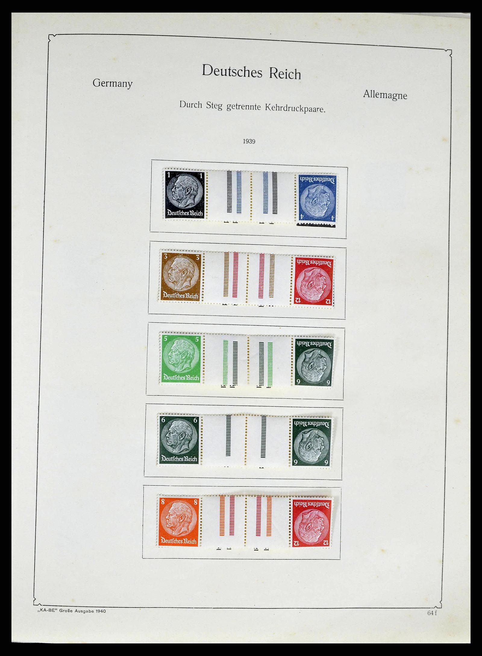 38984 0036 - Postzegelverzameling 38984 Duitse Rijk combinaties 1913-1940.