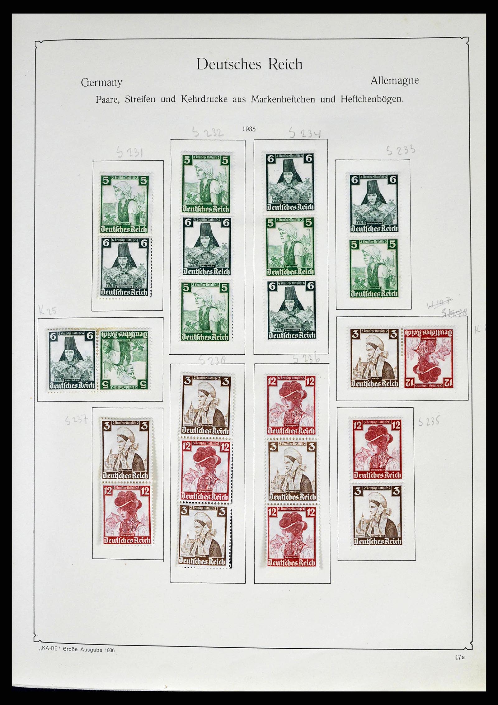 38984 0041 - Postzegelverzameling 38984 Duitse Rijk combinaties 1913-1940.