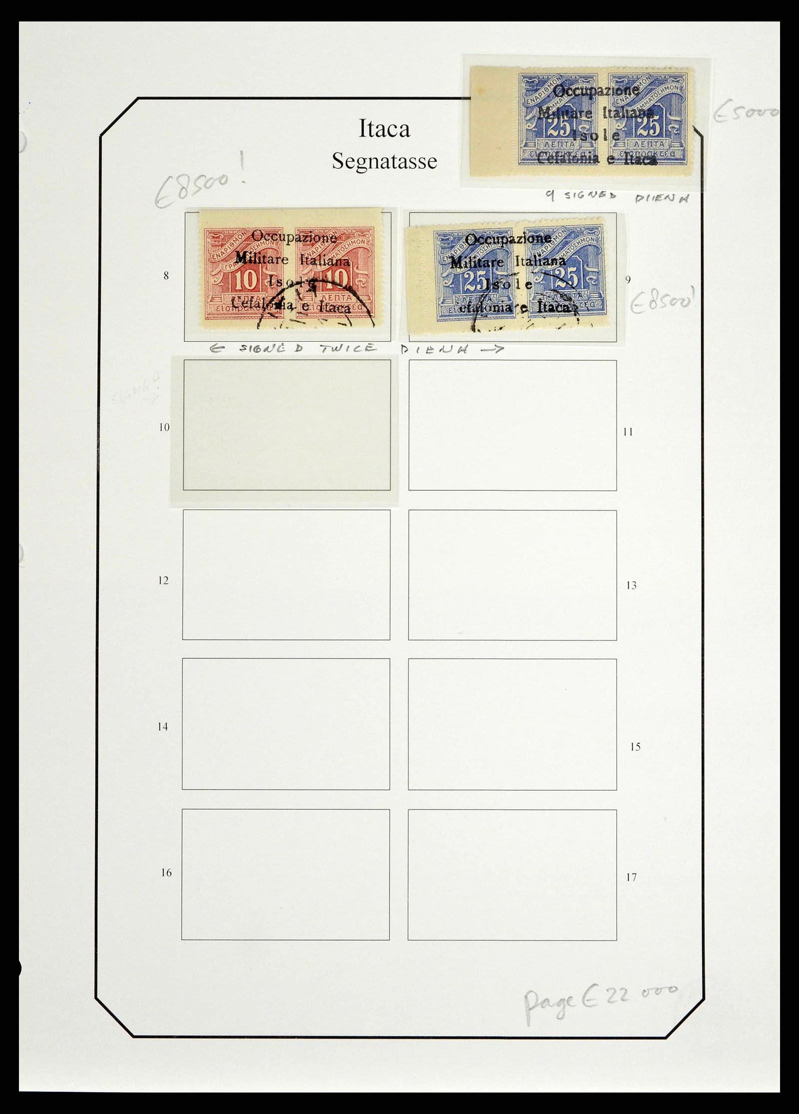 38988 0013 - Stamp collection 38988 Italian occupation Cefalonia and Itaca 1941.
