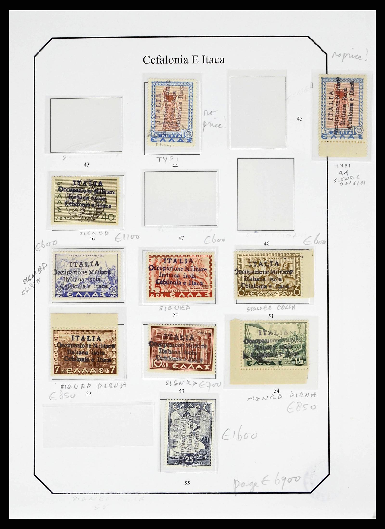 38989 0004 - Stamp collection 38989 Italian occupation Cefalonia and Itaca 1941.