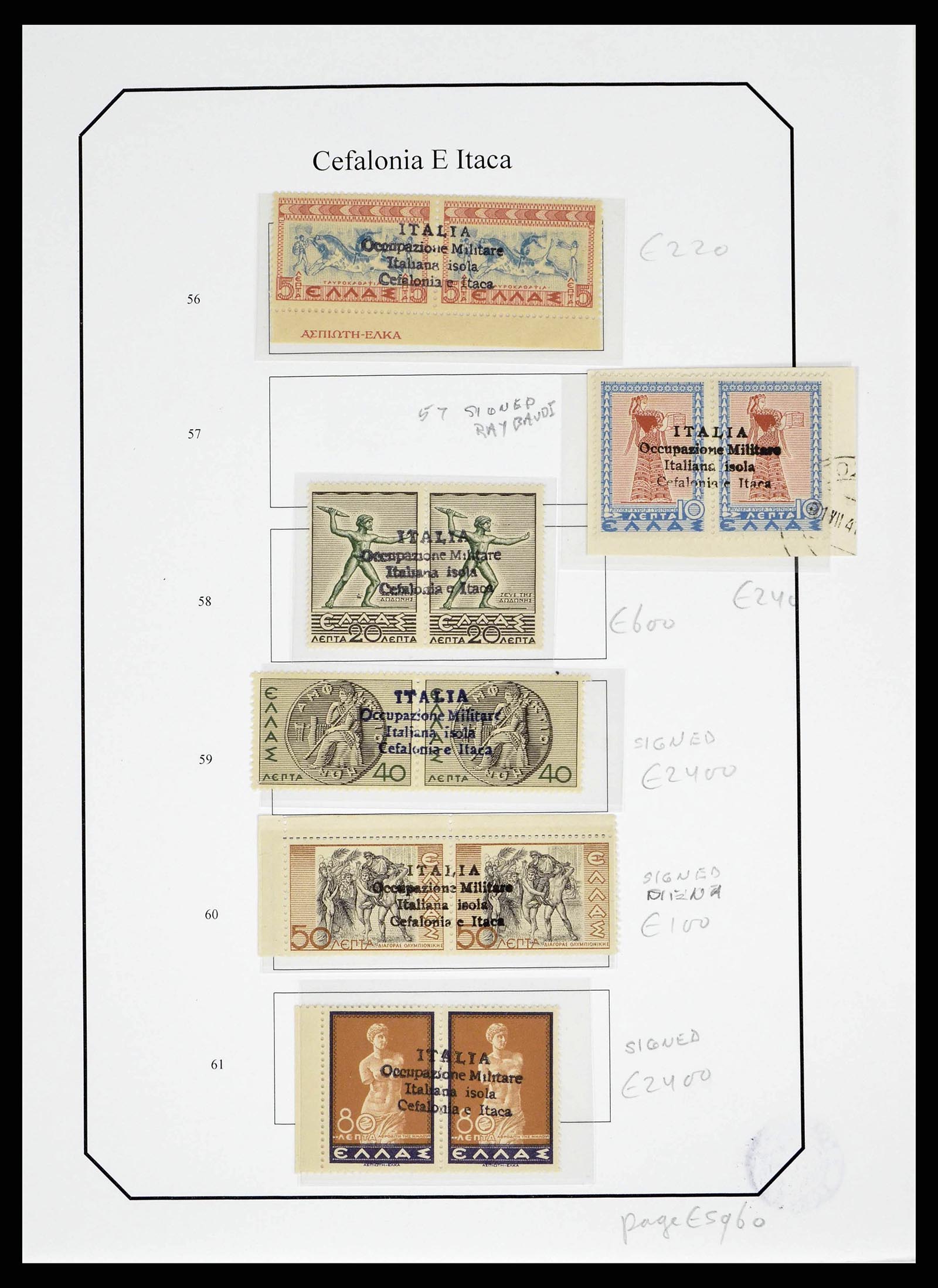38989 0006 - Stamp collection 38989 Italian occupation Cefalonia and Itaca 1941.