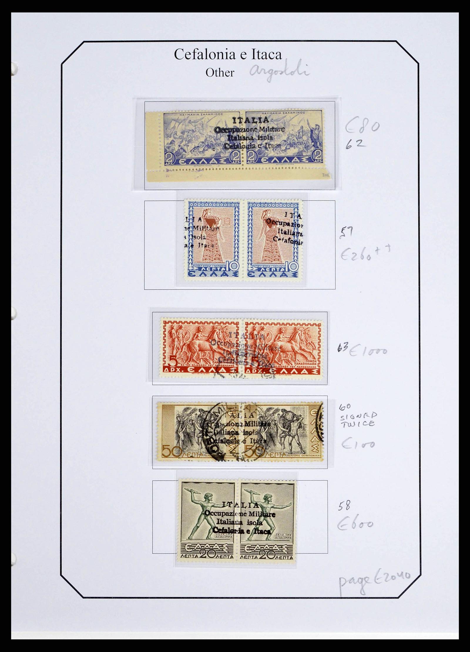 38989 0007 - Stamp collection 38989 Italian occupation Cefalonia and Itaca 1941.