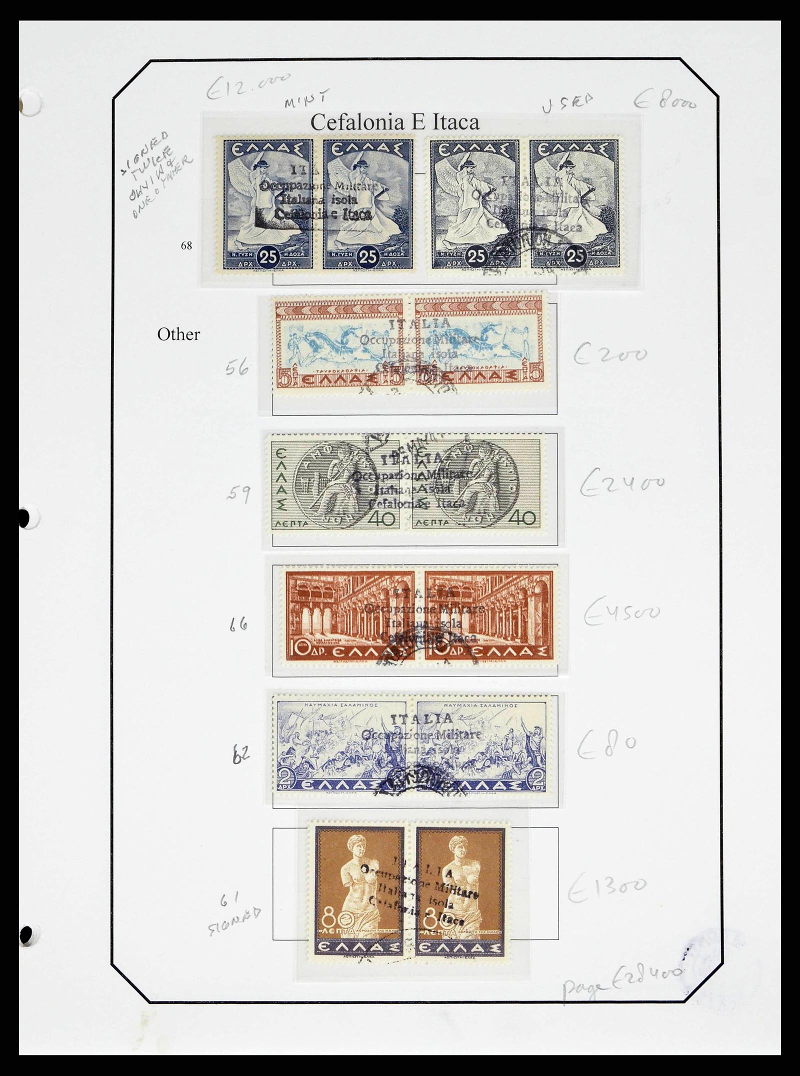 38989 0010 - Stamp collection 38989 Italian occupation Cefalonia and Itaca 1941.