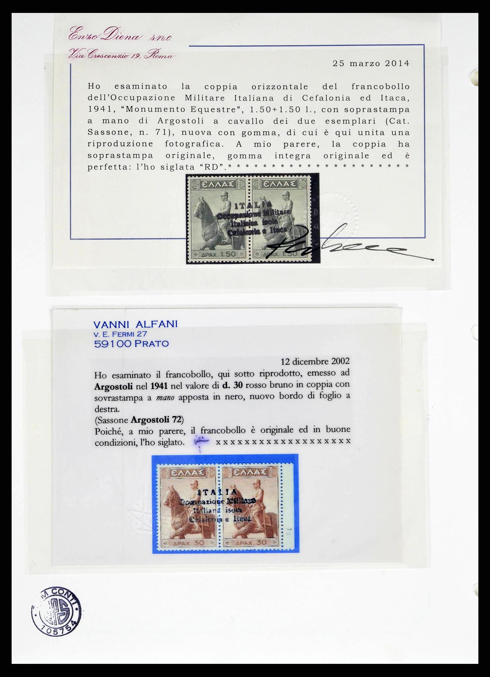 38989 0011 - Stamp collection 38989 Italian occupation Cefalonia and Itaca 1941.