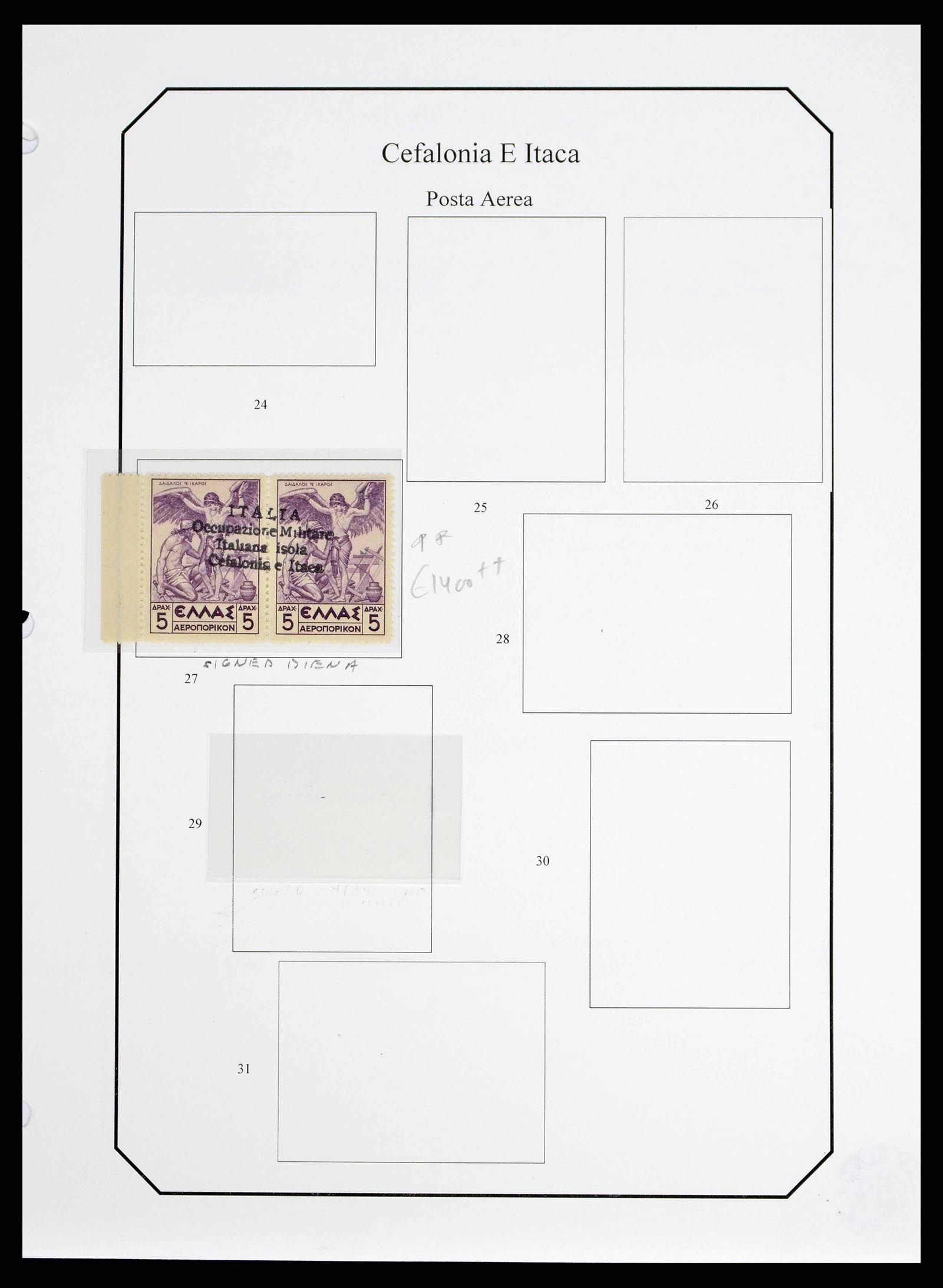 38989 0016 - Stamp collection 38989 Italian occupation Cefalonia and Itaca 1941.