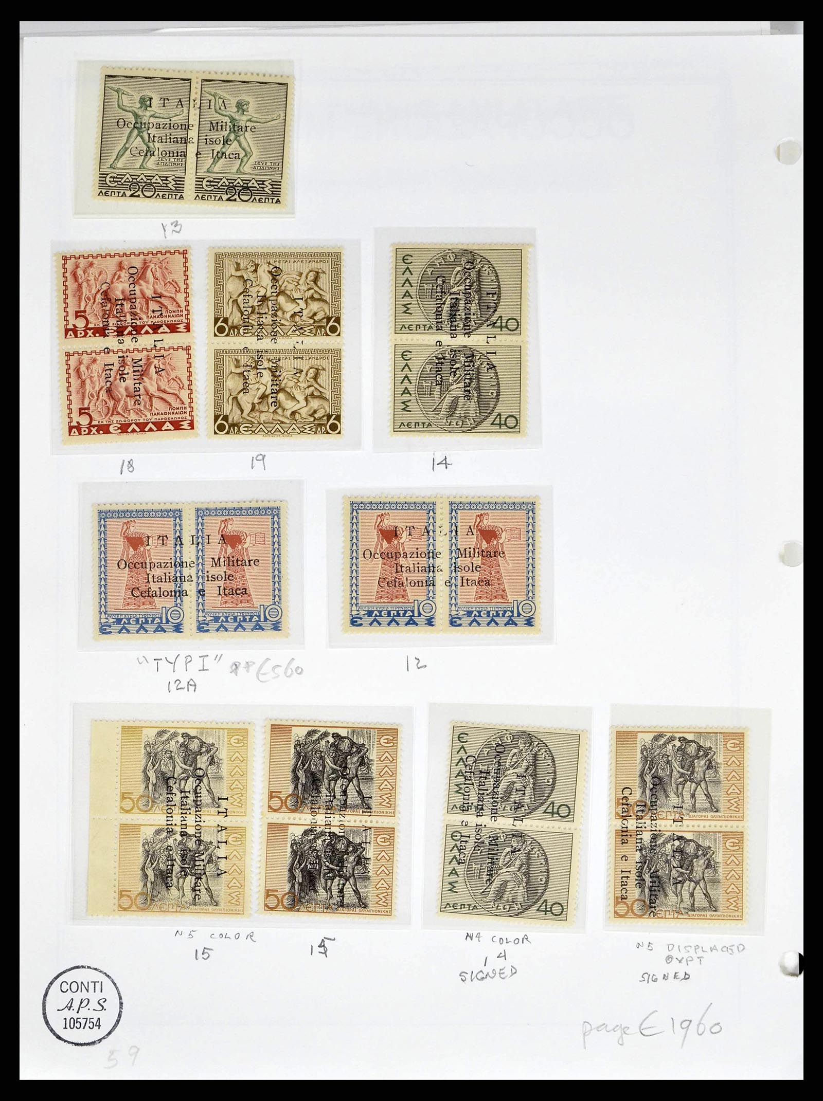 38990 0006 - Stamp collection 38990 Italian occupation Cefalonia and Itaca 1941.
