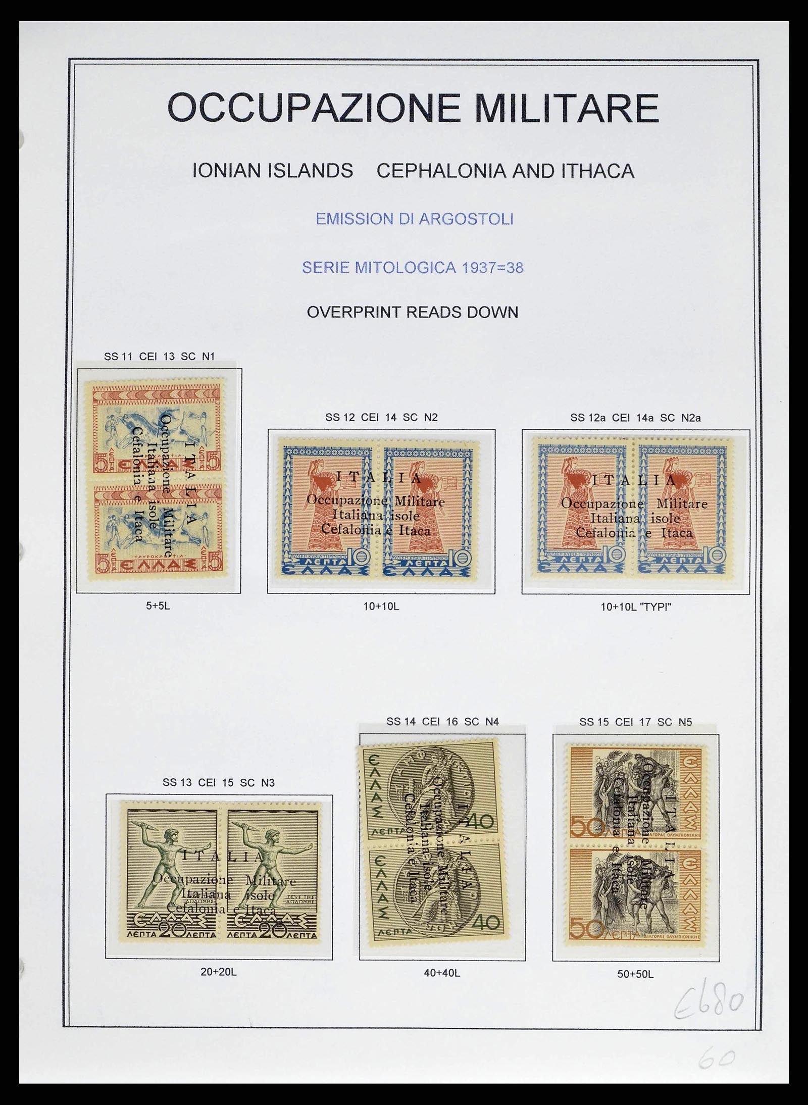 38990 0007 - Stamp collection 38990 Italian occupation Cefalonia and Itaca 1941.