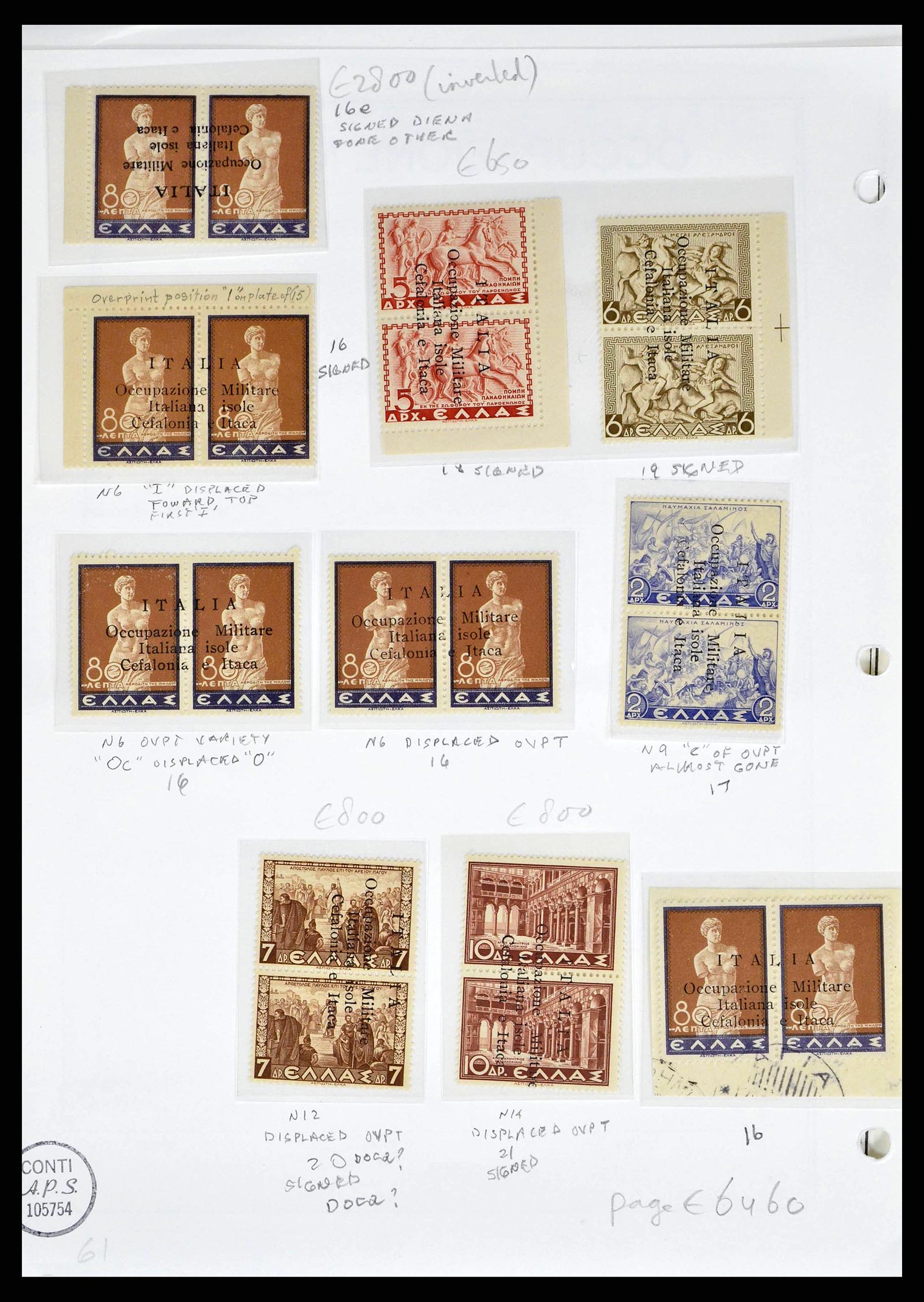 38990 0008 - Postzegelverzameling 38990 Italiaanse bezetting Cefalonia en Itaca 19