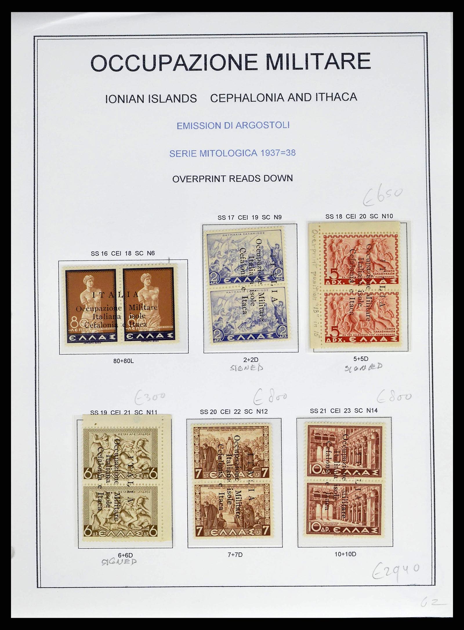38990 0009 - Postzegelverzameling 38990 Italiaanse bezetting Cefalonia en Itaca 19