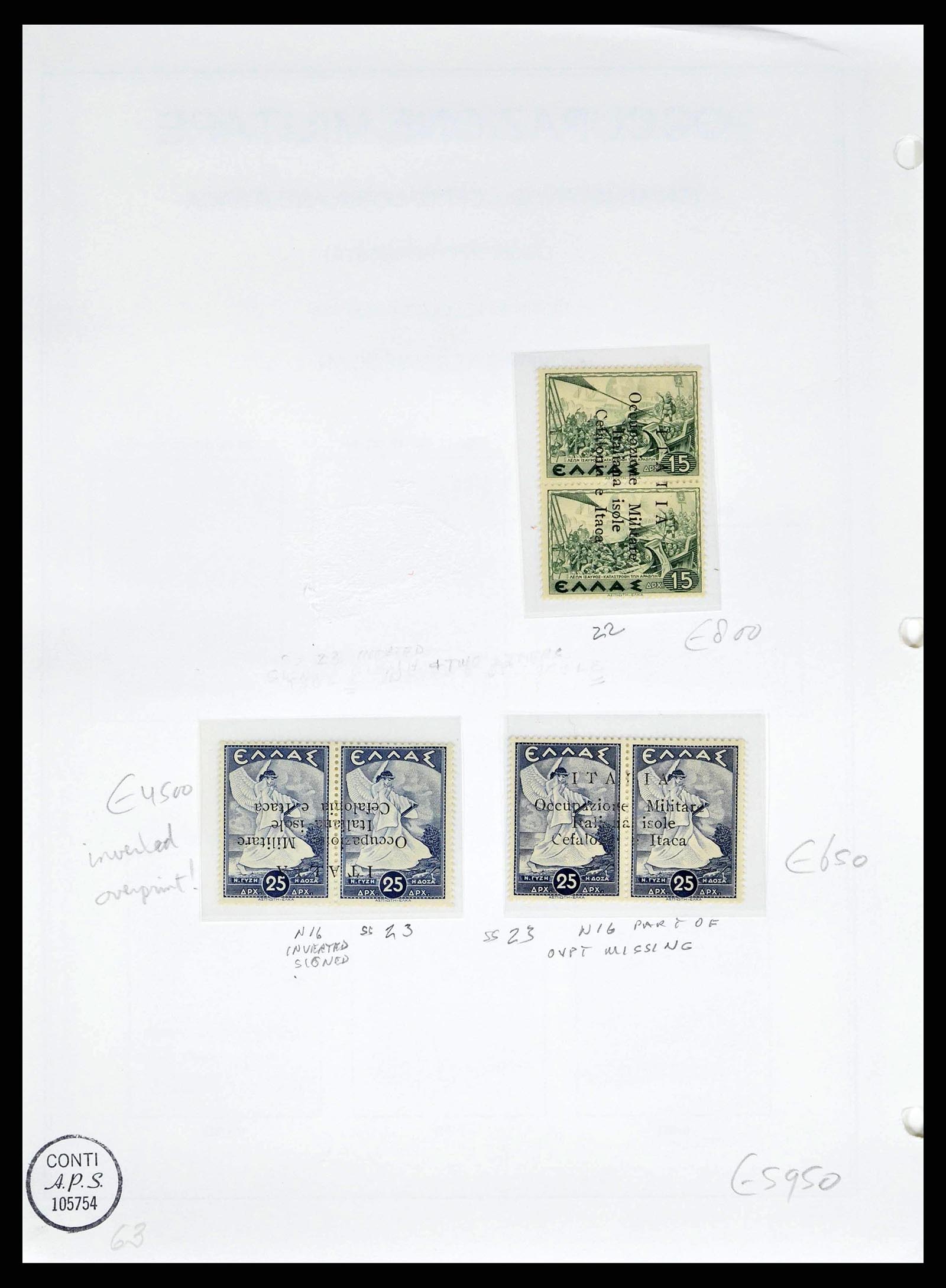 38990 0010 - Postzegelverzameling 38990 Italiaanse bezetting Cefalonia en Itaca 19