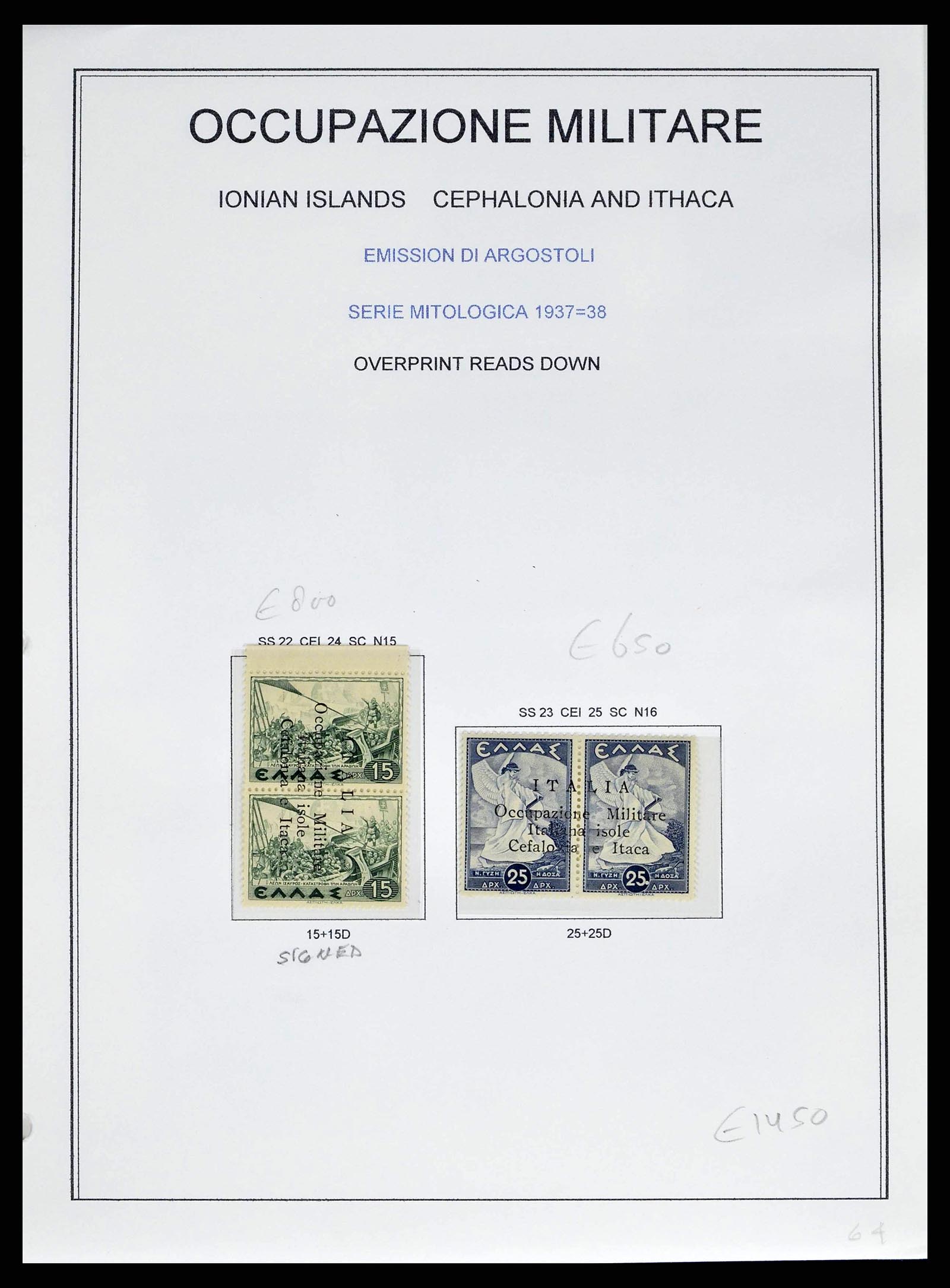 38990 0011 - Postzegelverzameling 38990 Italiaanse bezetting Cefalonia en Itaca 19