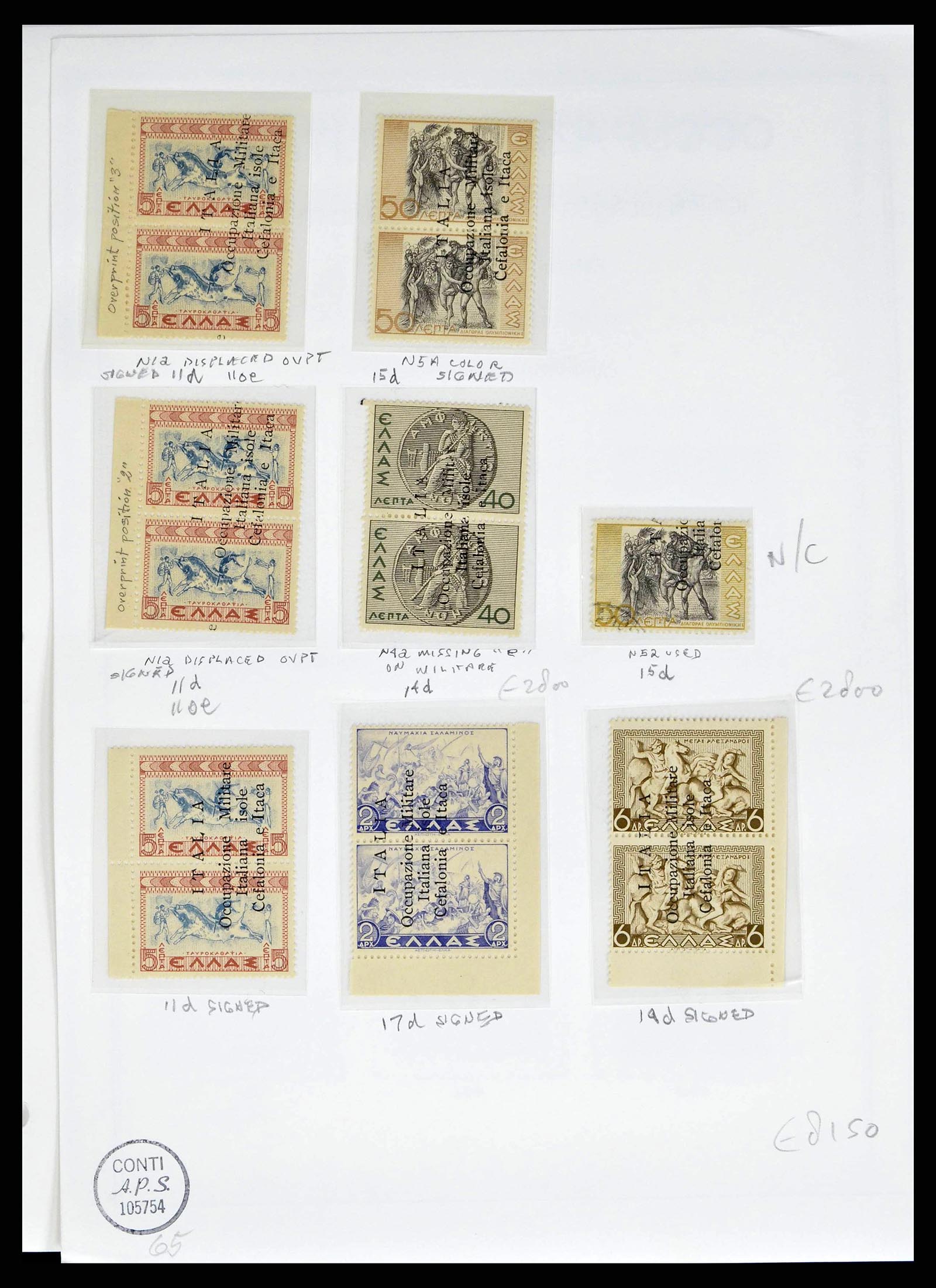 38990 0012 - Postzegelverzameling 38990 Italiaanse bezetting Cefalonia en Itaca 19