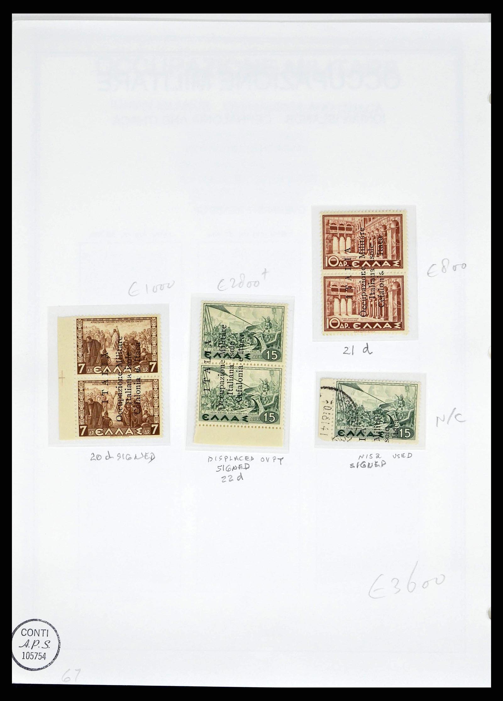 38990 0014 - Postzegelverzameling 38990 Italiaanse bezetting Cefalonia en Itaca 19