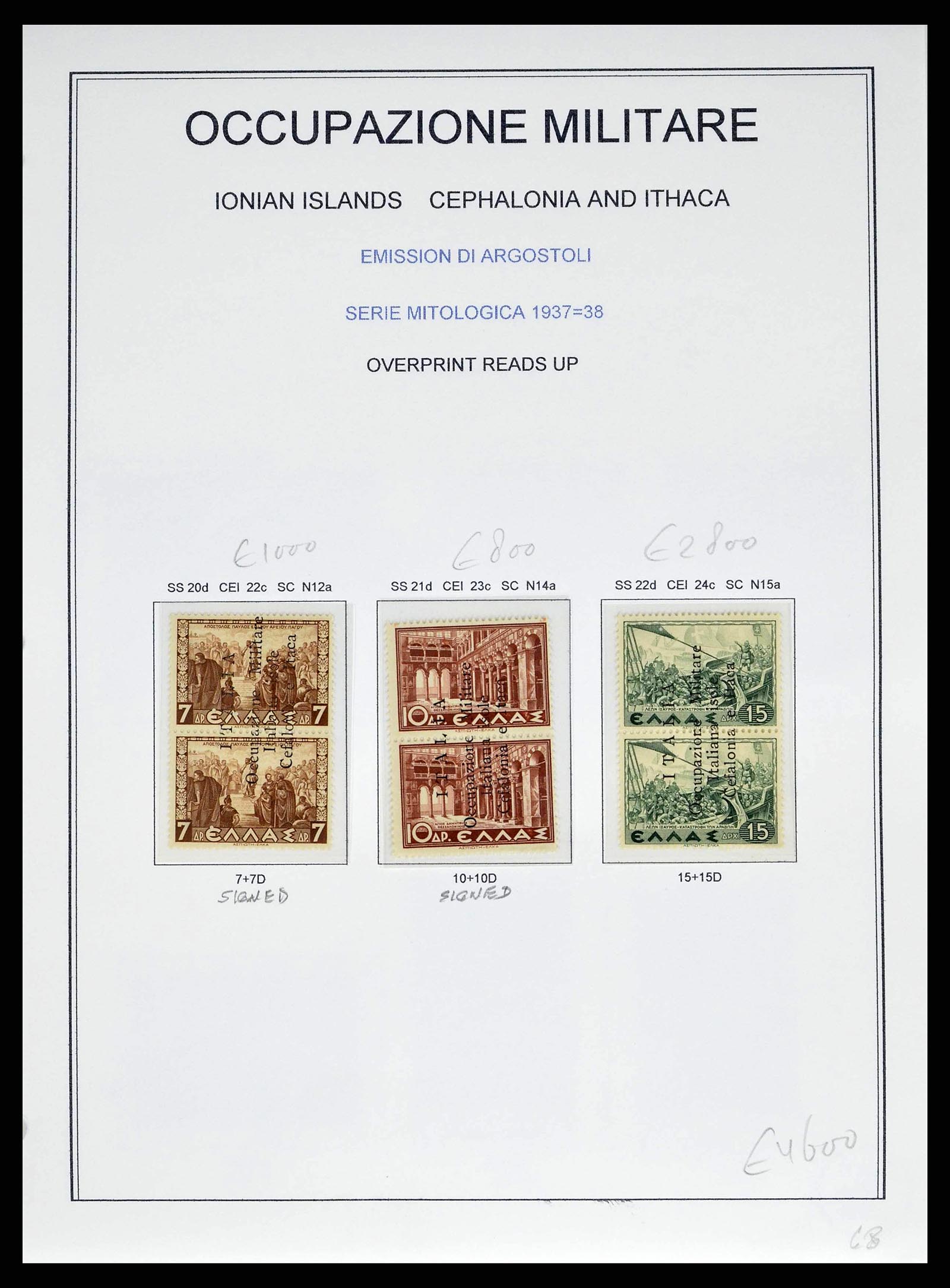 38990 0015 - Postzegelverzameling 38990 Italiaanse bezetting Cefalonia en Itaca 19