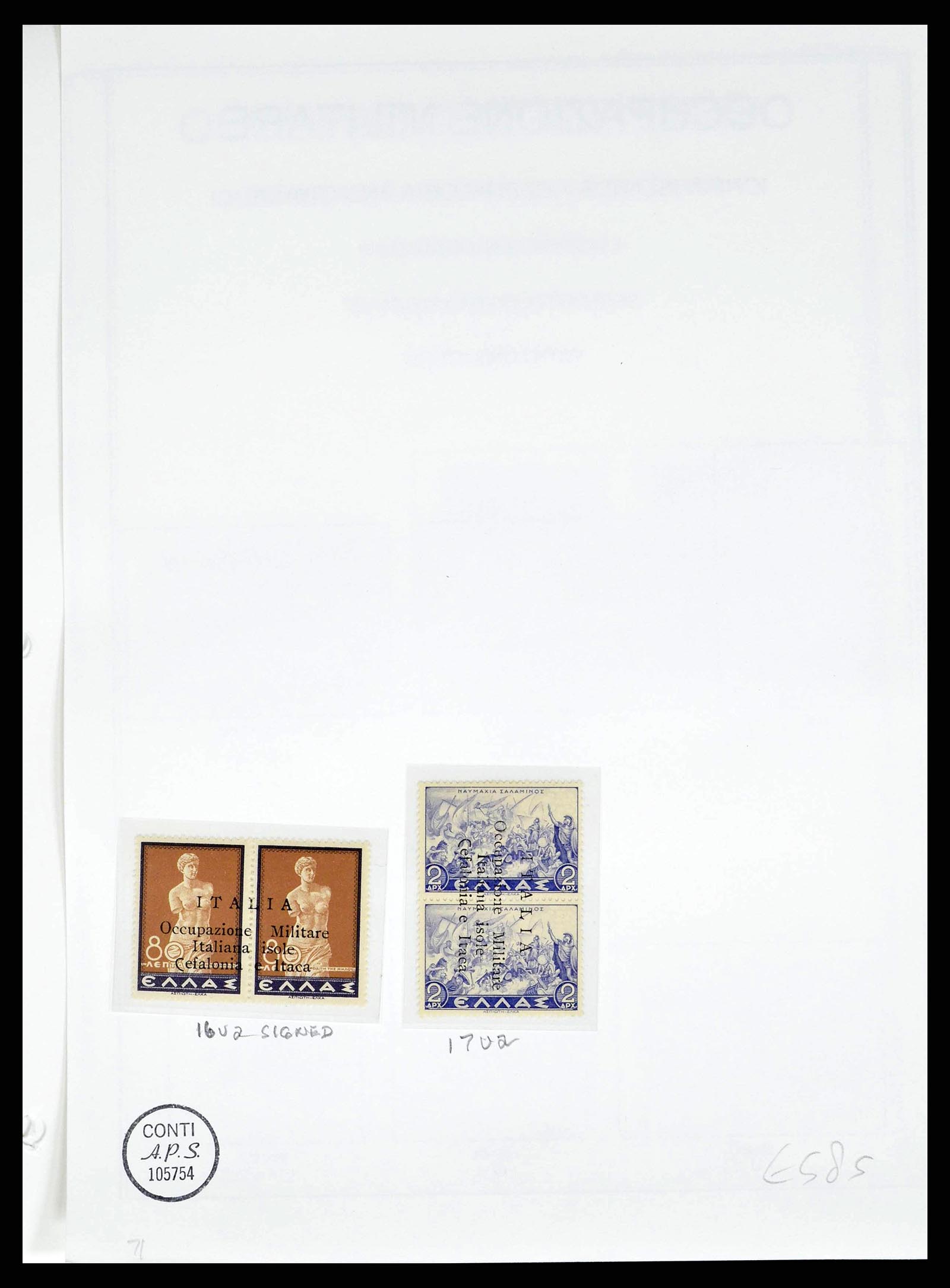 38990 0018 - Stamp collection 38990 Italian occupation Cefalonia and Itaca 1941.
