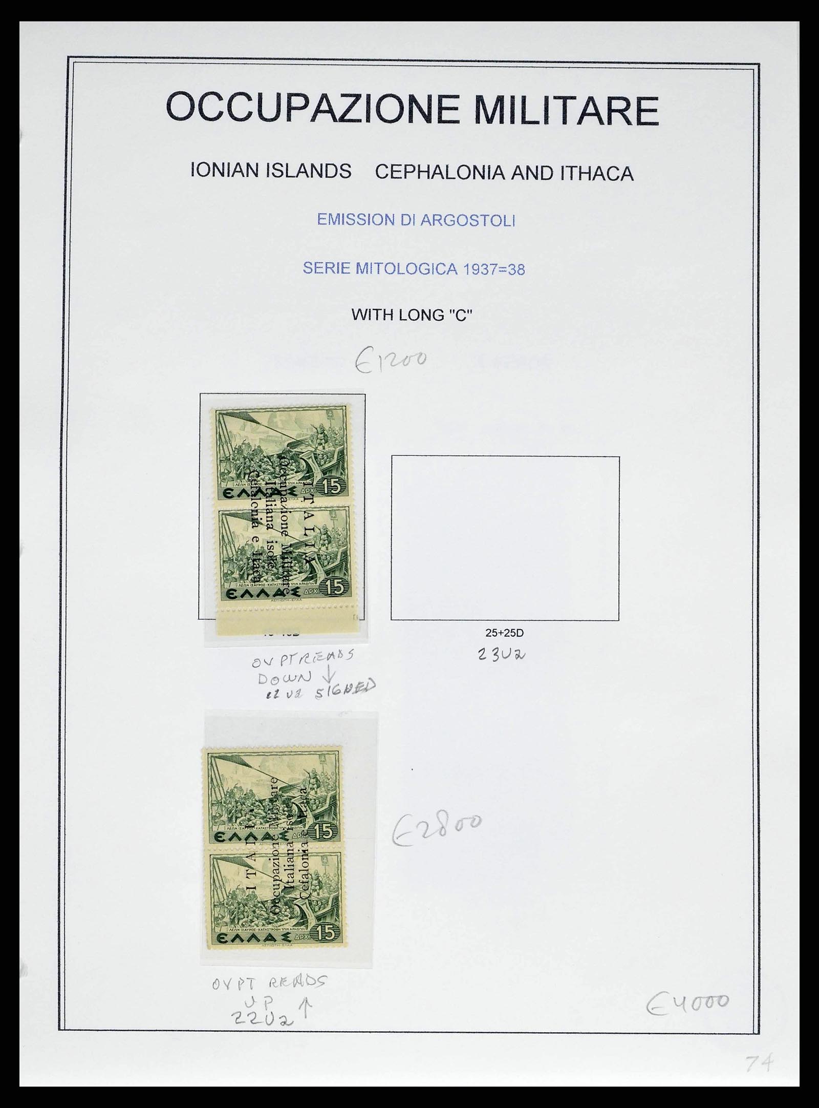 38990 0020 - Postzegelverzameling 38990 Italiaanse bezetting Cefalonia en Itaca 19