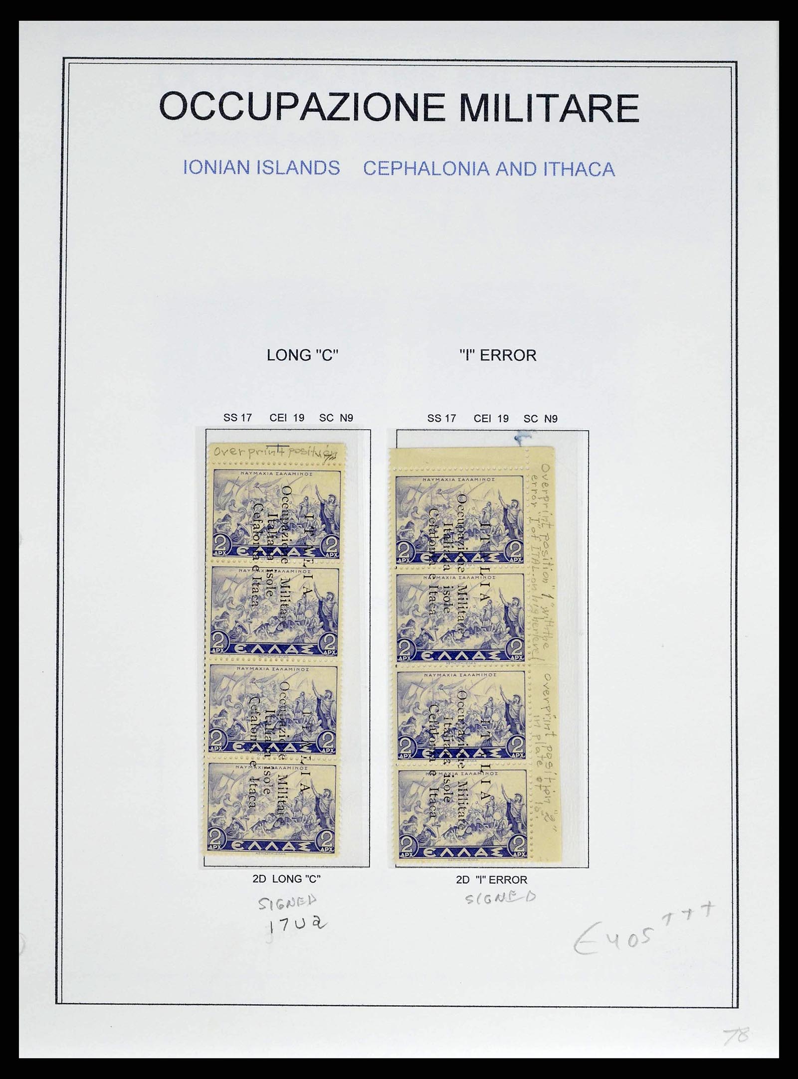 38990 0021 - Stamp collection 38990 Italian occupation Cefalonia and Itaca 1941.