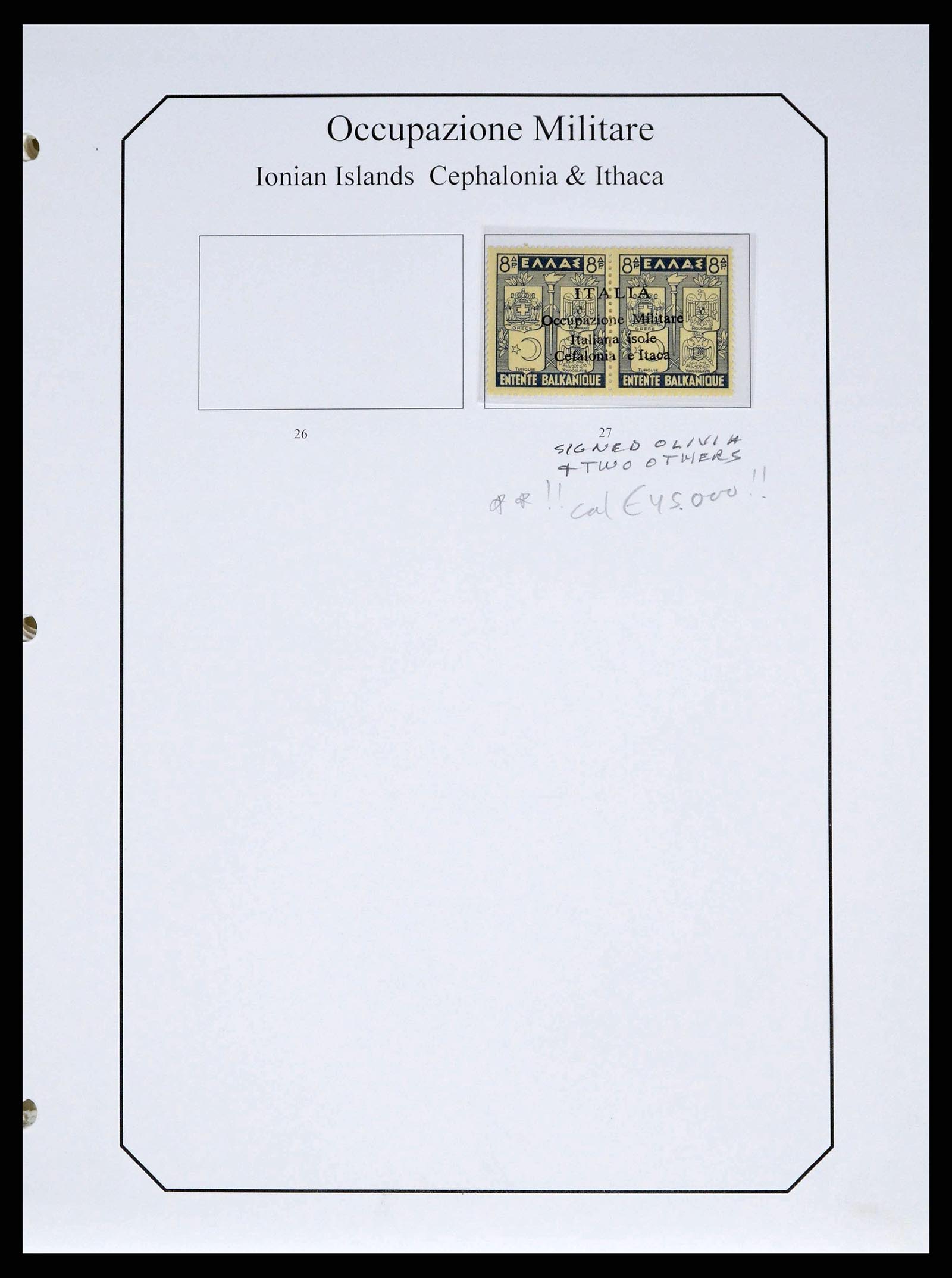 38990 0024 - Postzegelverzameling 38990 Italiaanse bezetting Cefalonia en Itaca 19