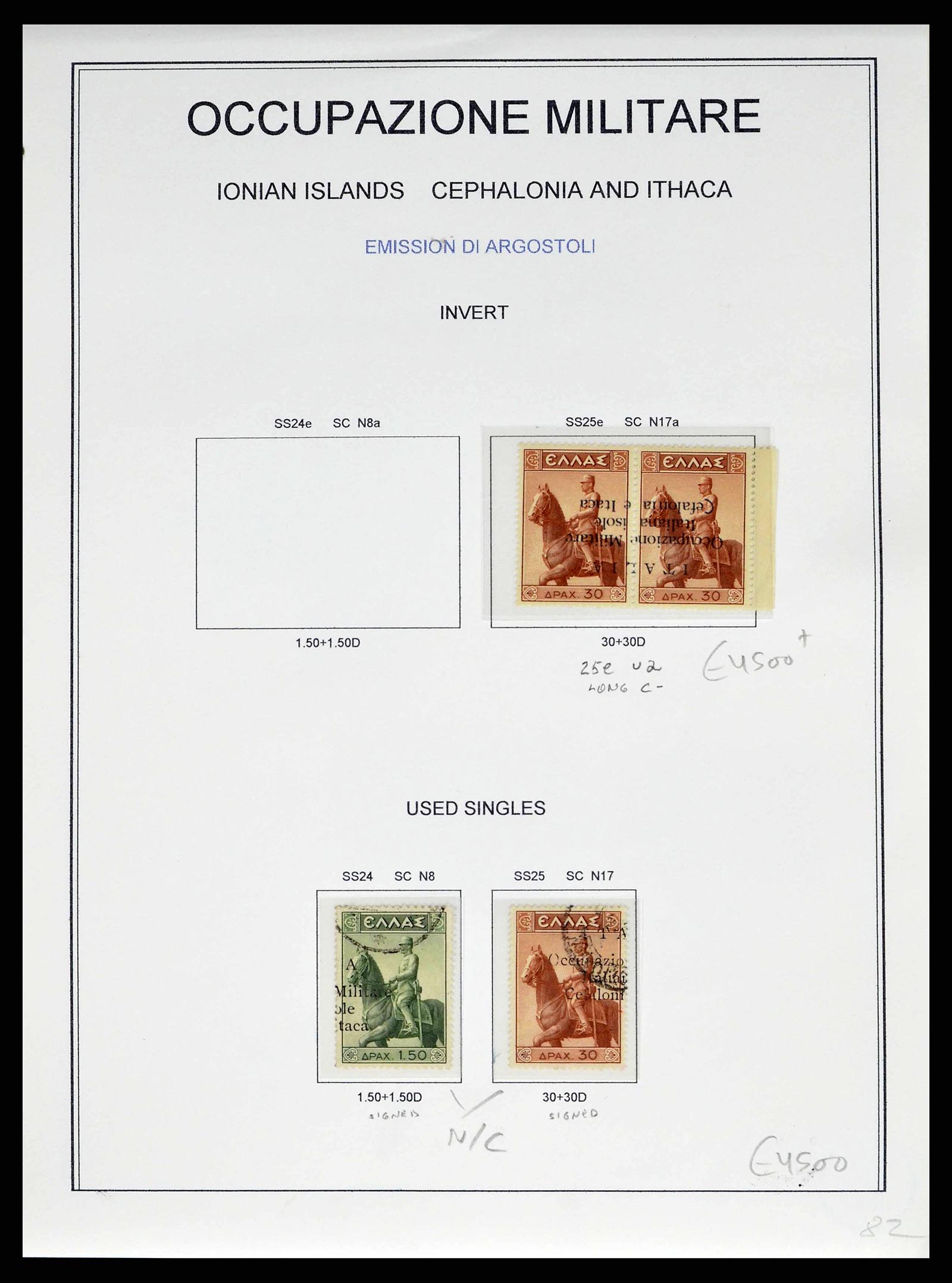 38990 0025 - Postzegelverzameling 38990 Italiaanse bezetting Cefalonia en Itaca 19