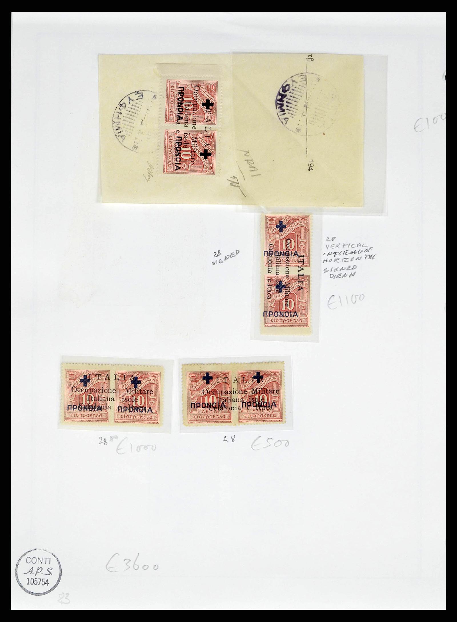 38990 0026 - Postzegelverzameling 38990 Italiaanse bezetting Cefalonia en Itaca 19