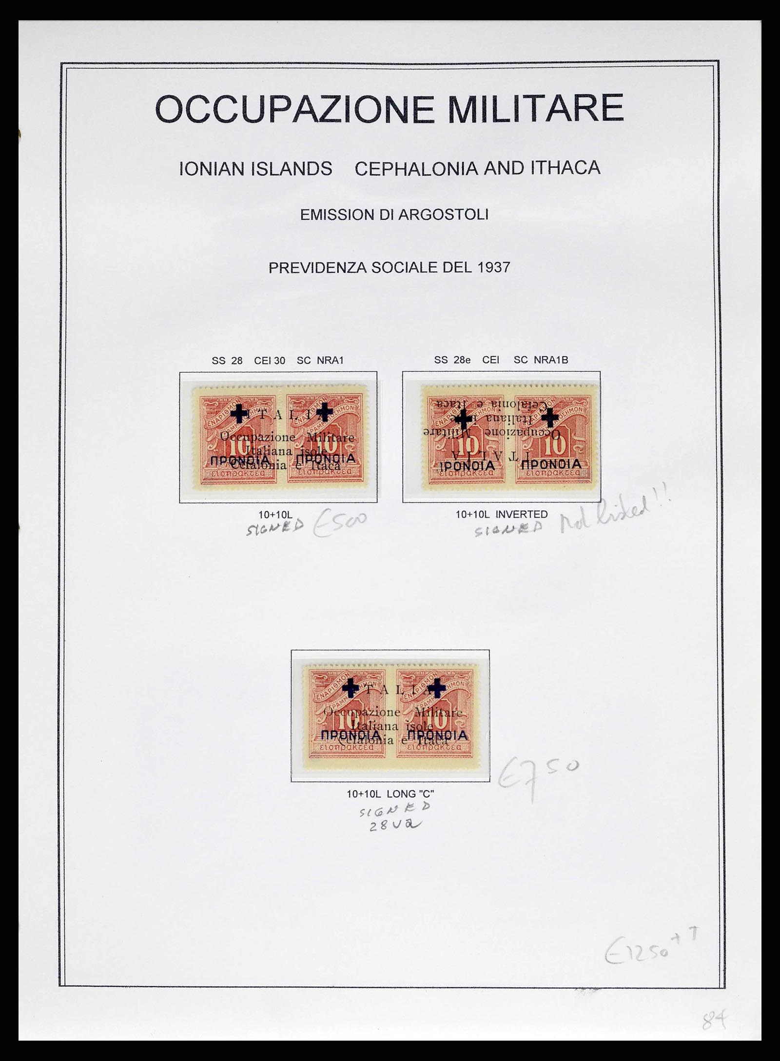 38990 0027 - Stamp collection 38990 Italian occupation Cefalonia and Itaca 1941.