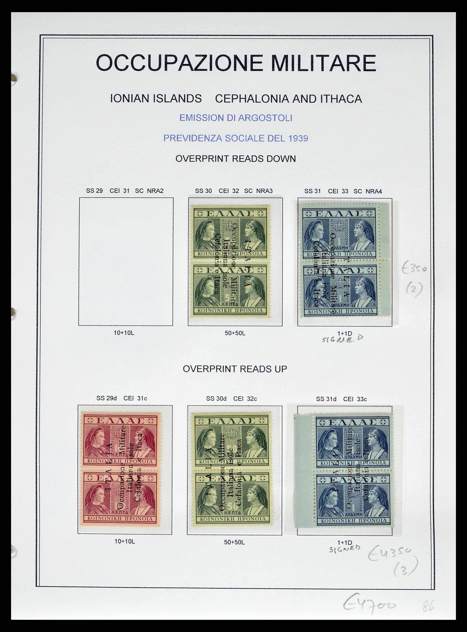 38990 0029 - Postzegelverzameling 38990 Italiaanse bezetting Cefalonia en Itaca 19