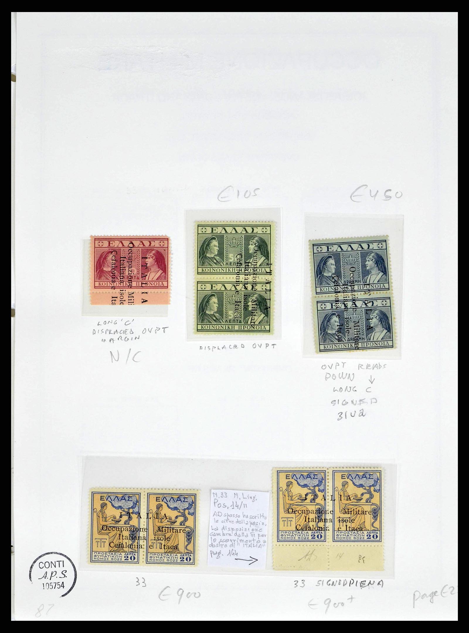 38990 0030 - Stamp collection 38990 Italian occupation Cefalonia and Itaca 1941.
