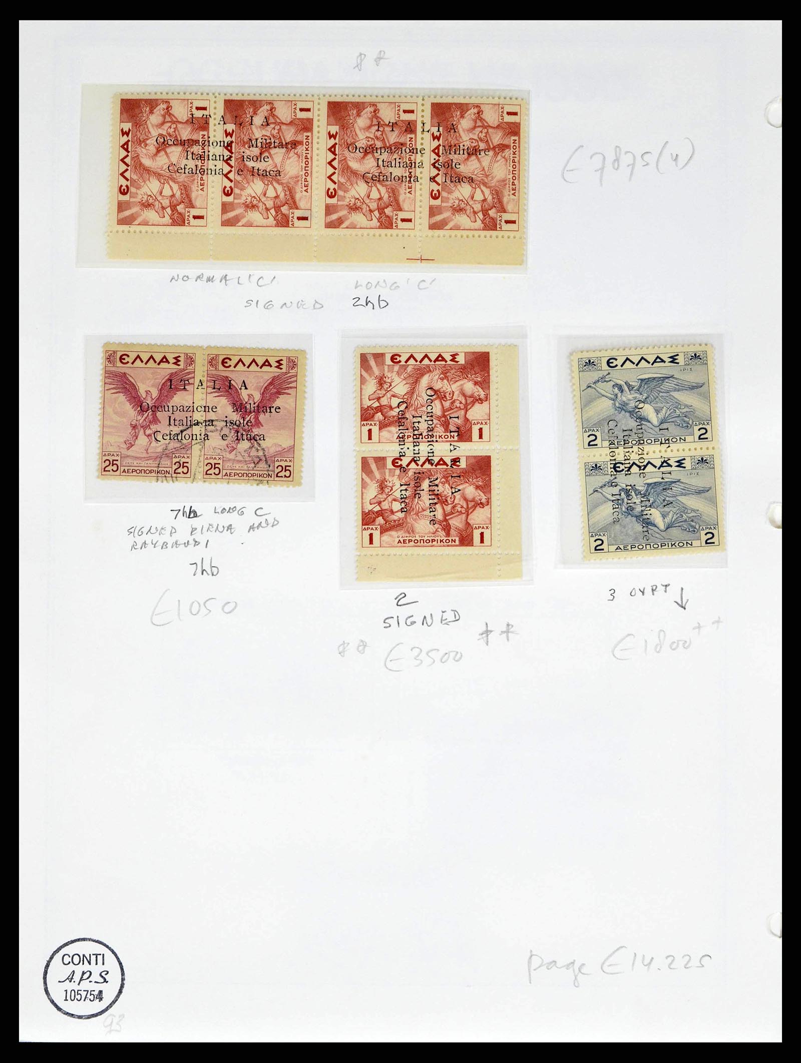 38990 0035 - Stamp collection 38990 Italian occupation Cefalonia and Itaca 1941.