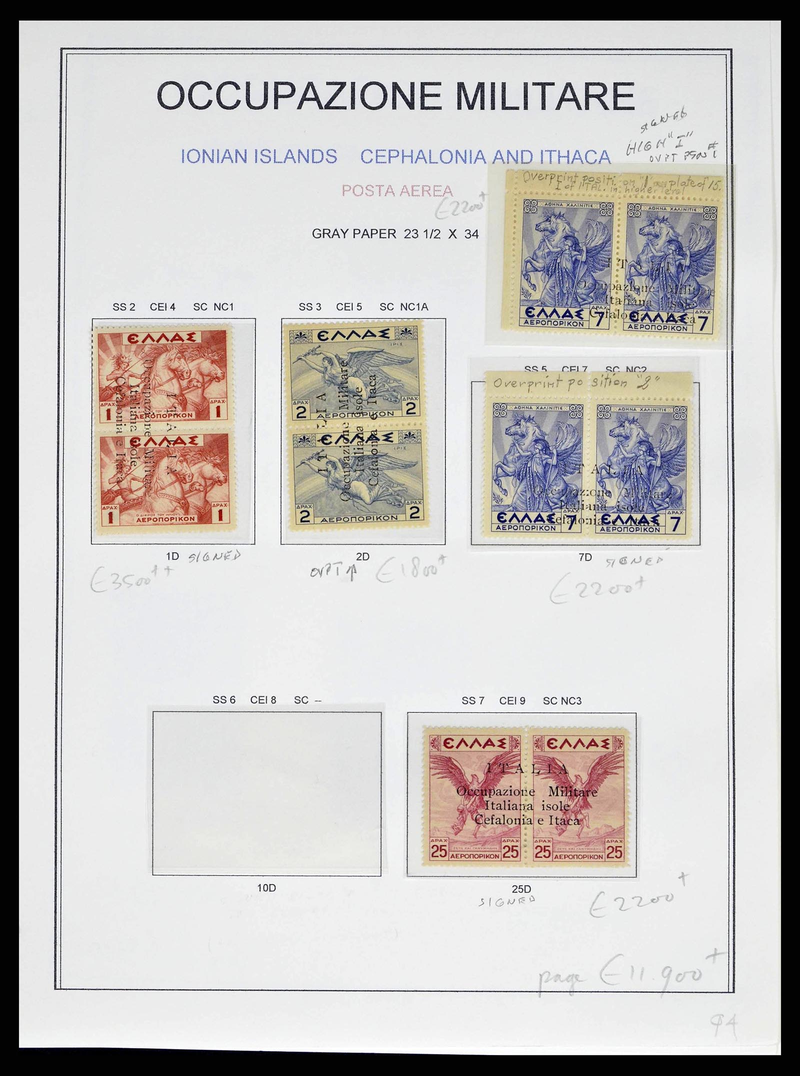 38990 0036 - Stamp collection 38990 Italian occupation Cefalonia and Itaca 1941.