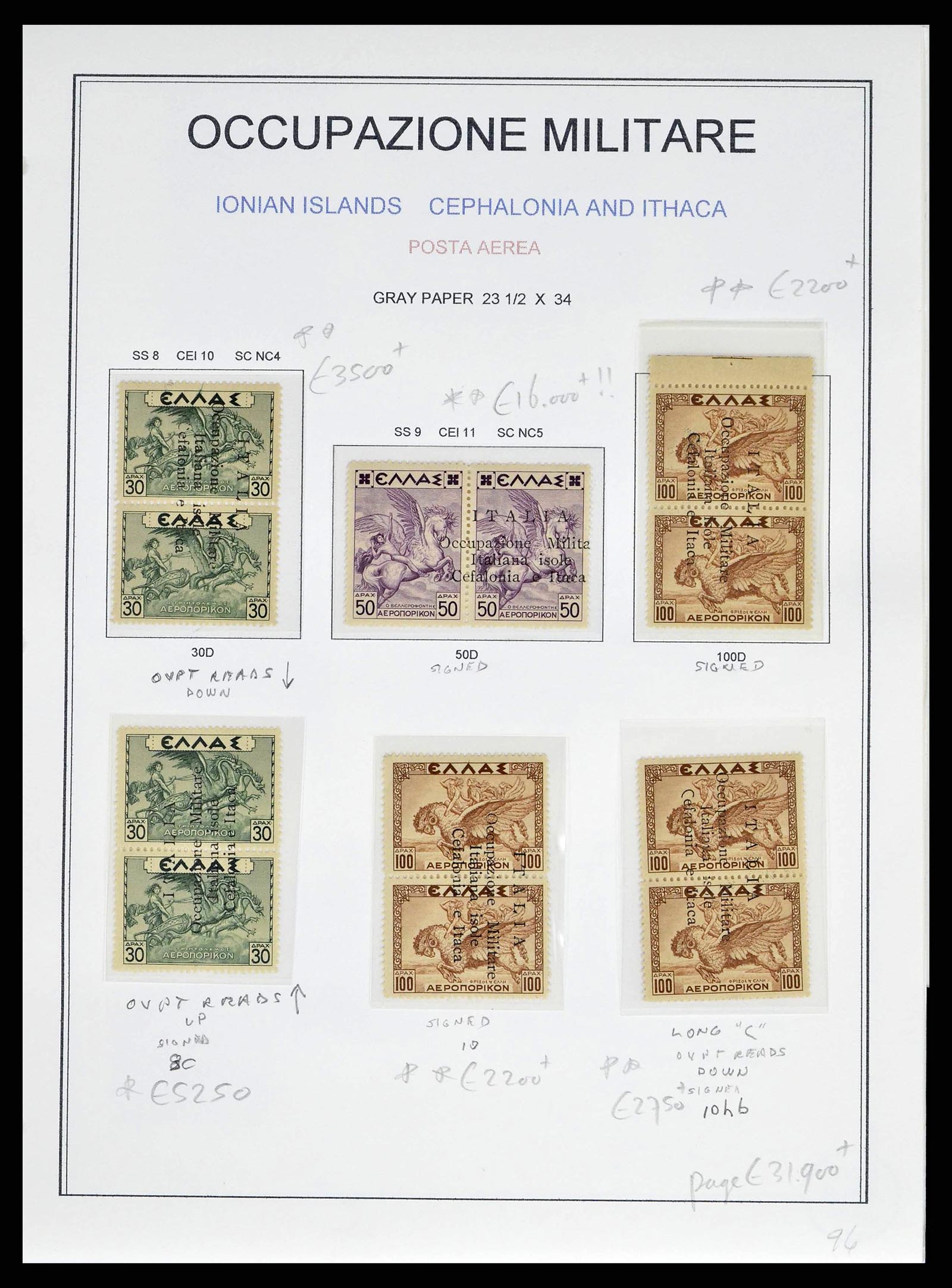38990 0038 - Stamp collection 38990 Italian occupation Cefalonia and Itaca 1941.