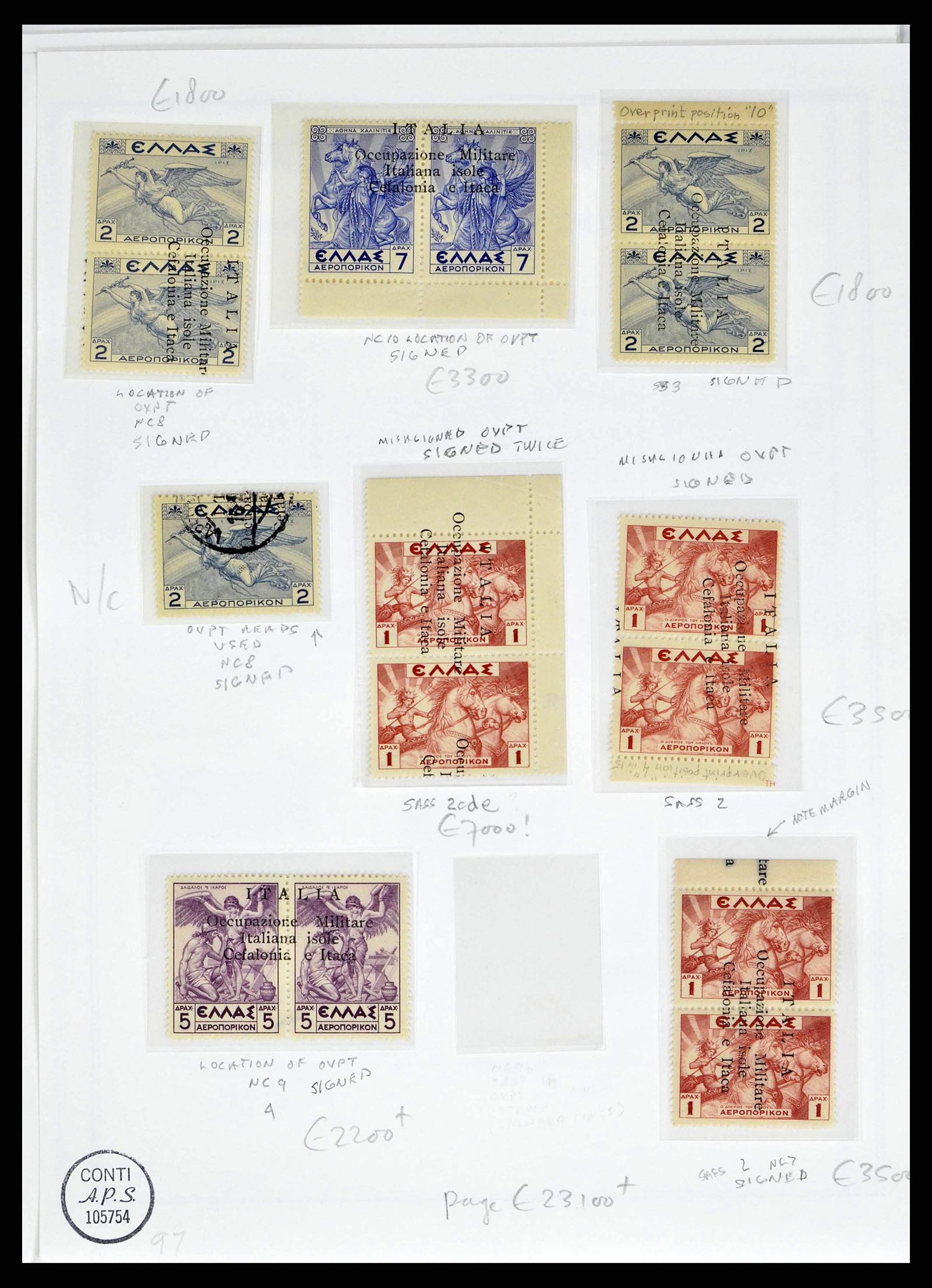 38990 0039 - Postzegelverzameling 38990 Italiaanse bezetting Cefalonia en Itaca 19