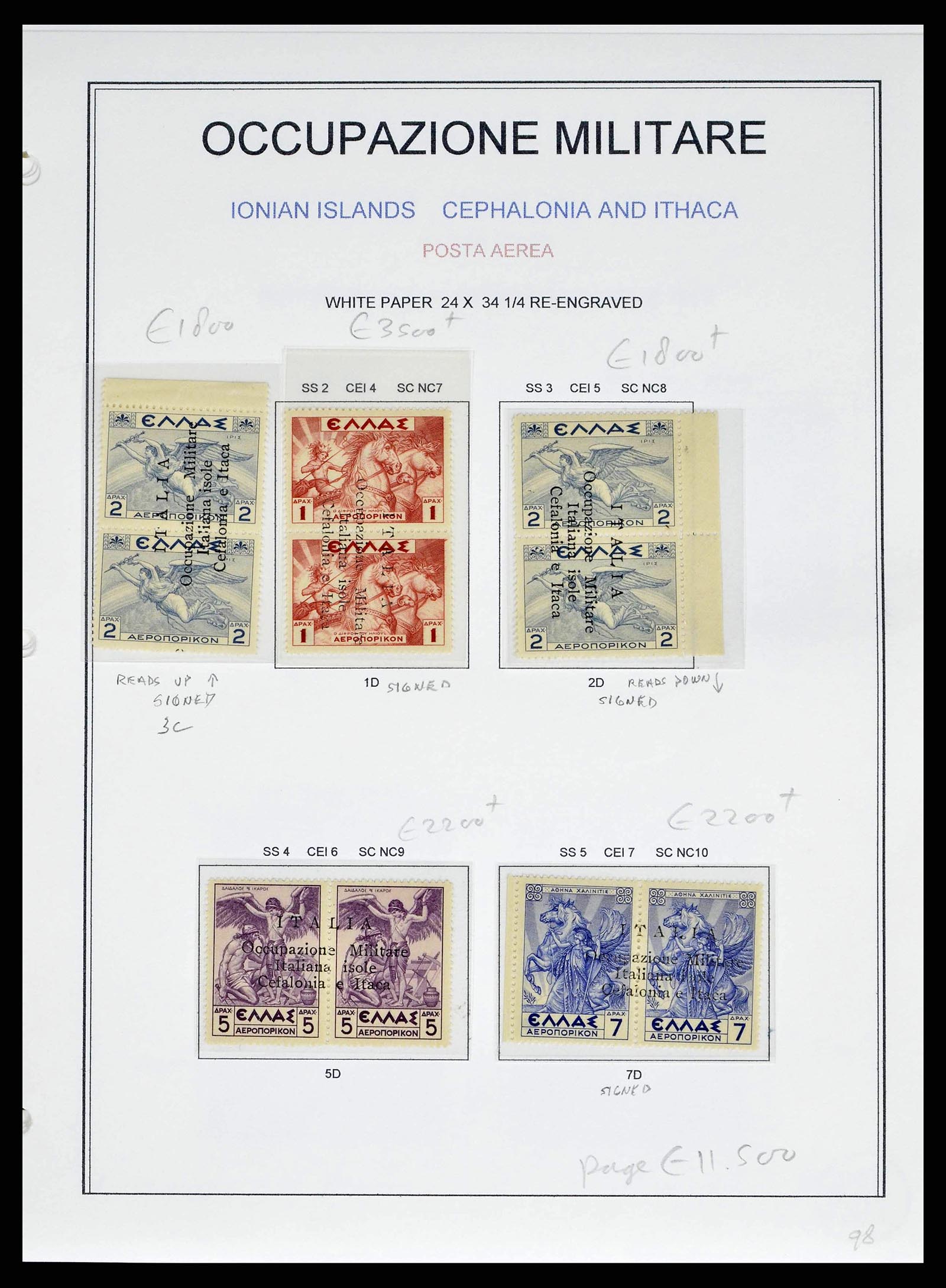 38990 0040 - Stamp collection 38990 Italian occupation Cefalonia and Itaca 1941.