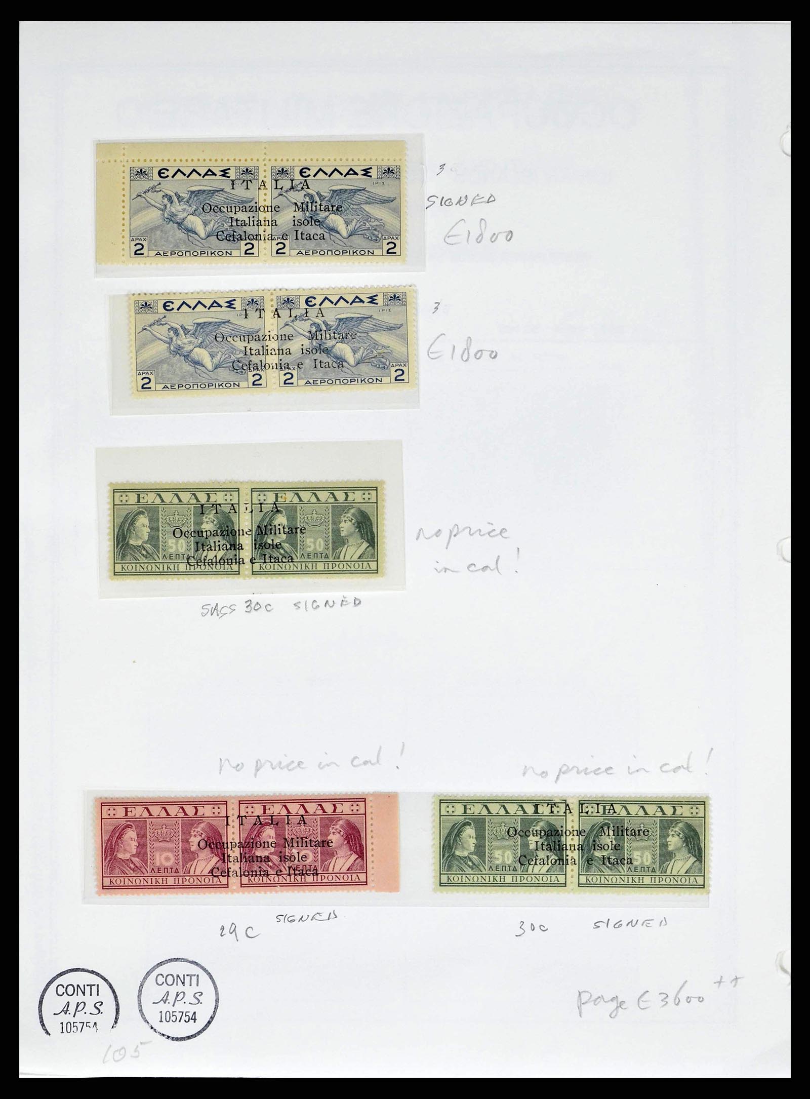 38990 0042 - Postzegelverzameling 38990 Italiaanse bezetting Cefalonia en Itaca 19
