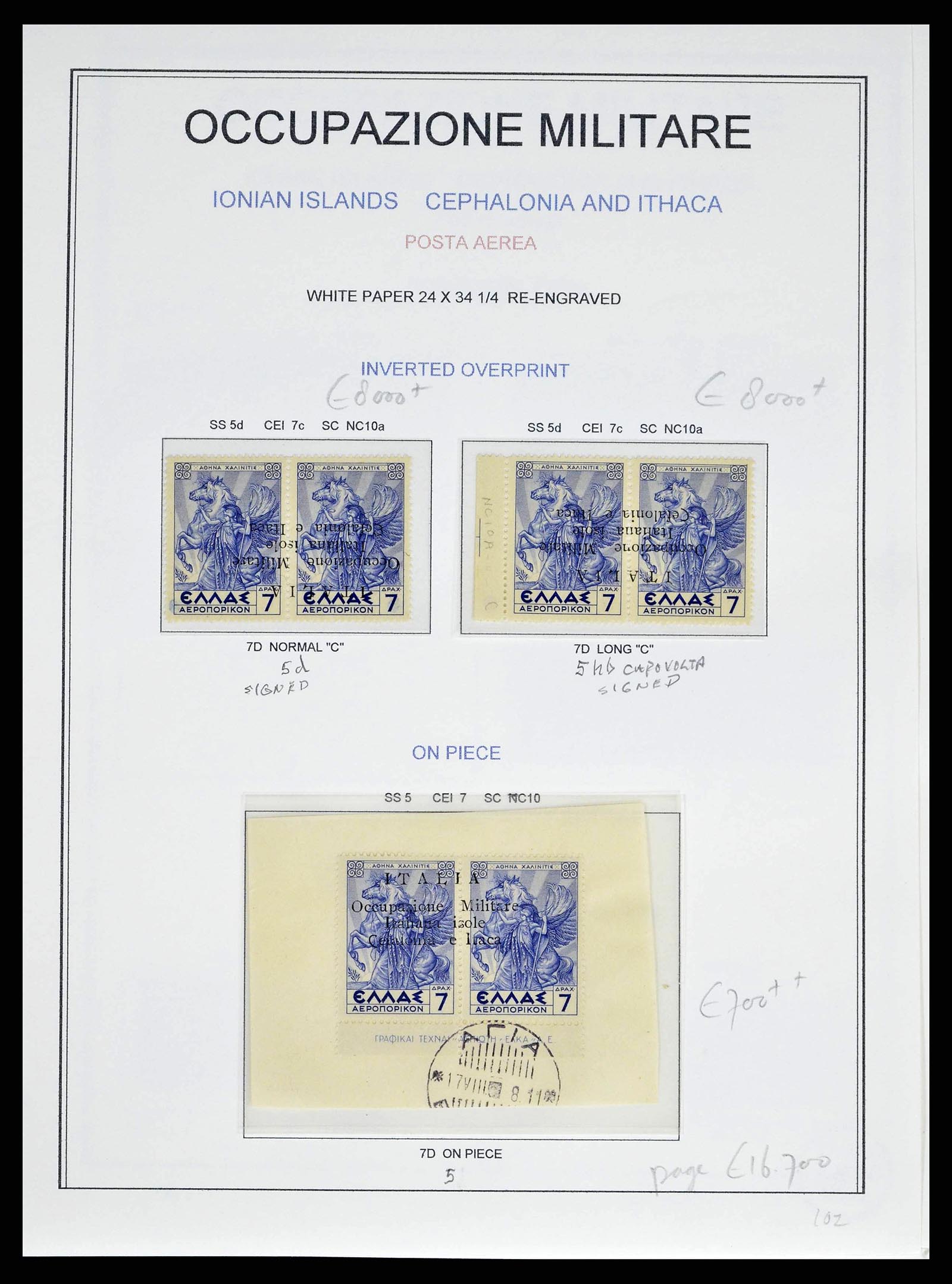 38990 0043 - Postzegelverzameling 38990 Italiaanse bezetting Cefalonia en Itaca 19
