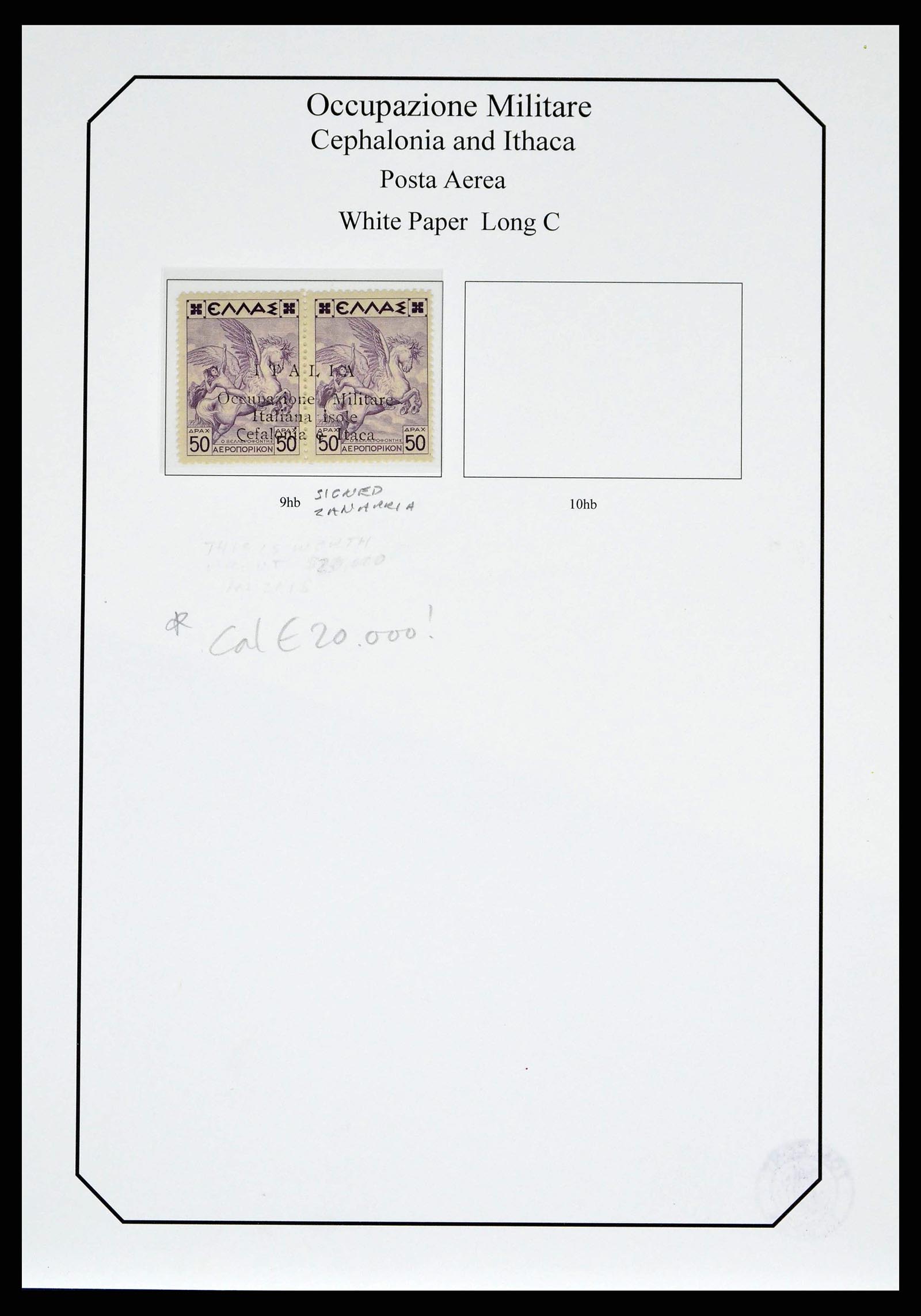38990 0047 - Postzegelverzameling 38990 Italiaanse bezetting Cefalonia en Itaca 19