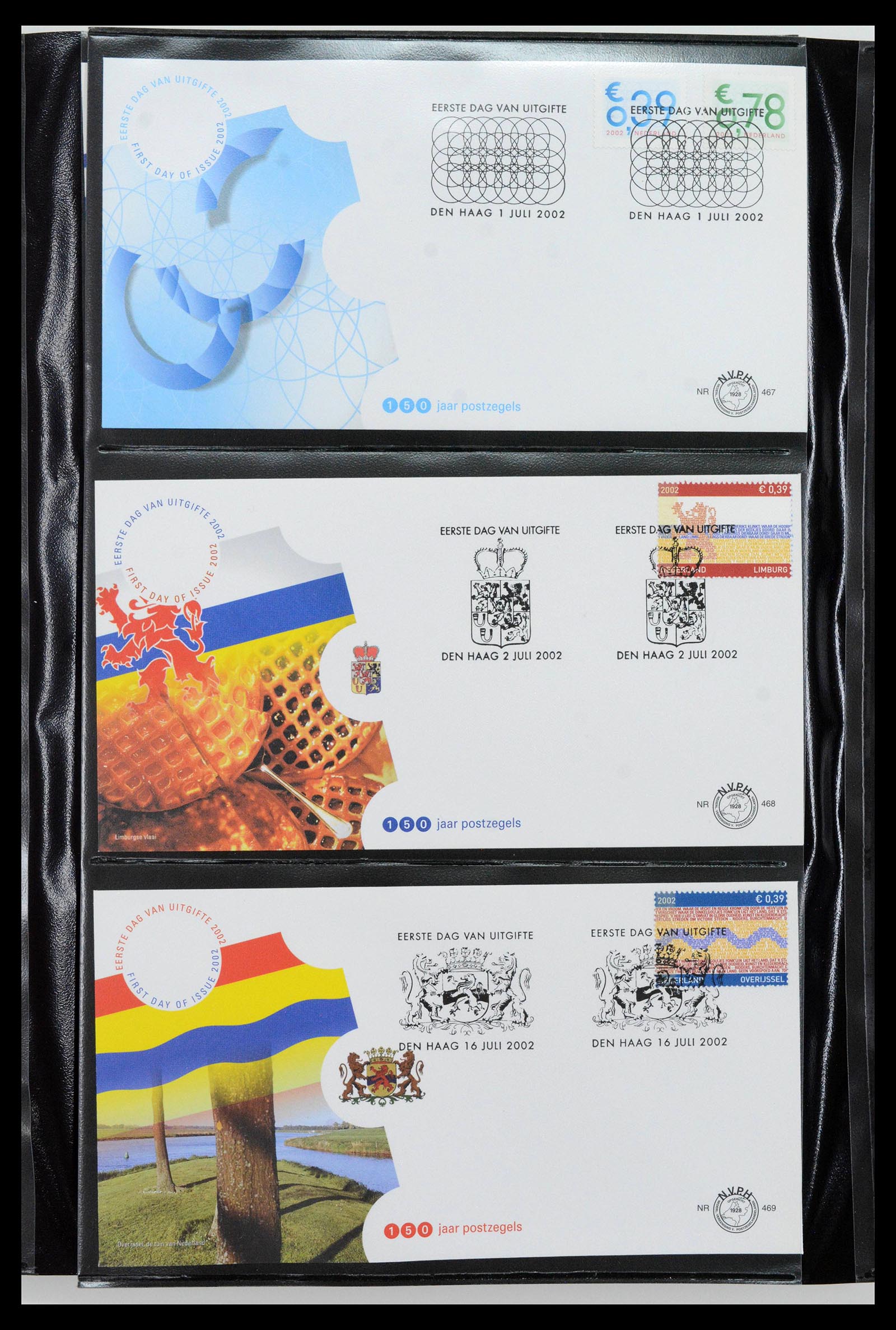 38994 0016 - Postzegelverzameling 38994 Nederland FDC's 2001-december 2023!