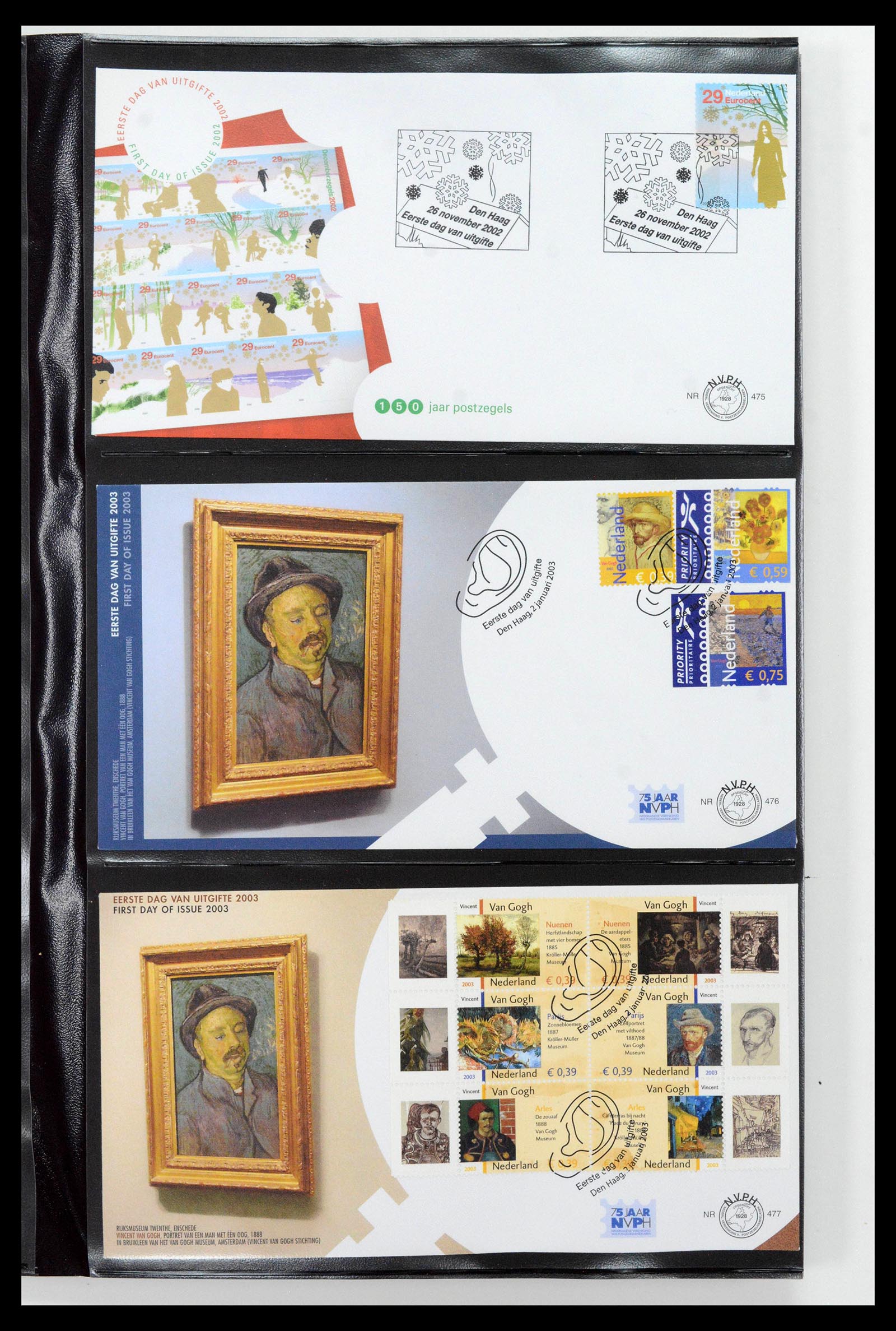 38994 0019 - Postzegelverzameling 38994 Nederland FDC's 2001-december 2023!