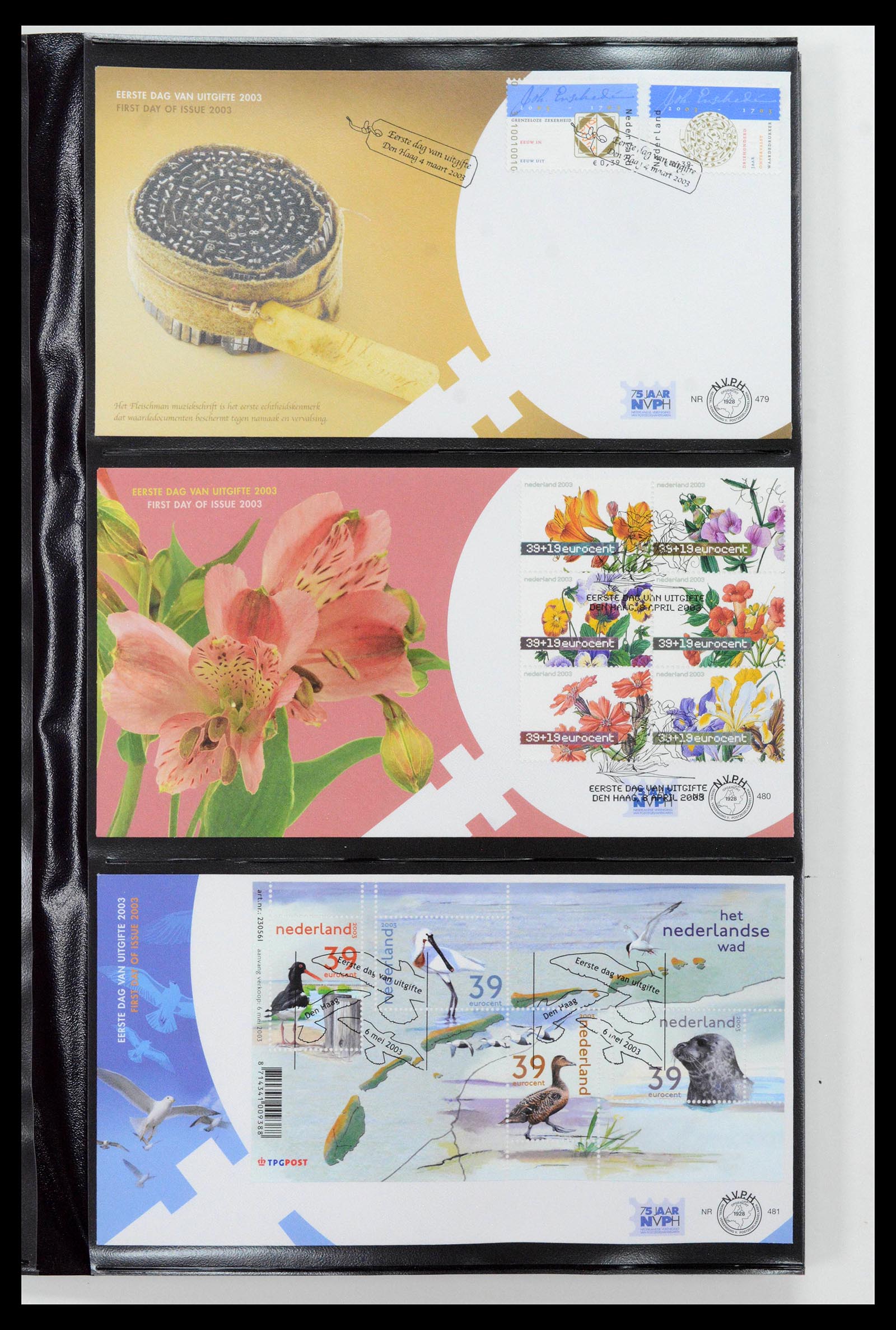 38994 0021 - Postzegelverzameling 38994 Nederland FDC's 2001-december 2023!