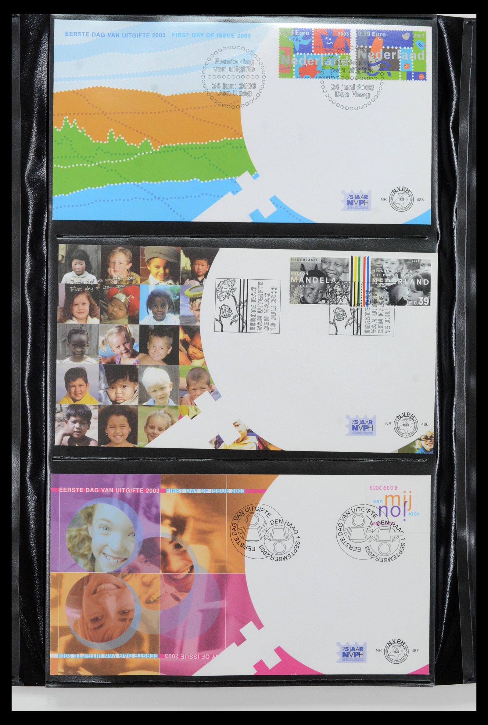 38994 0024 - Postzegelverzameling 38994 Nederland FDC's 2001-december 2023!